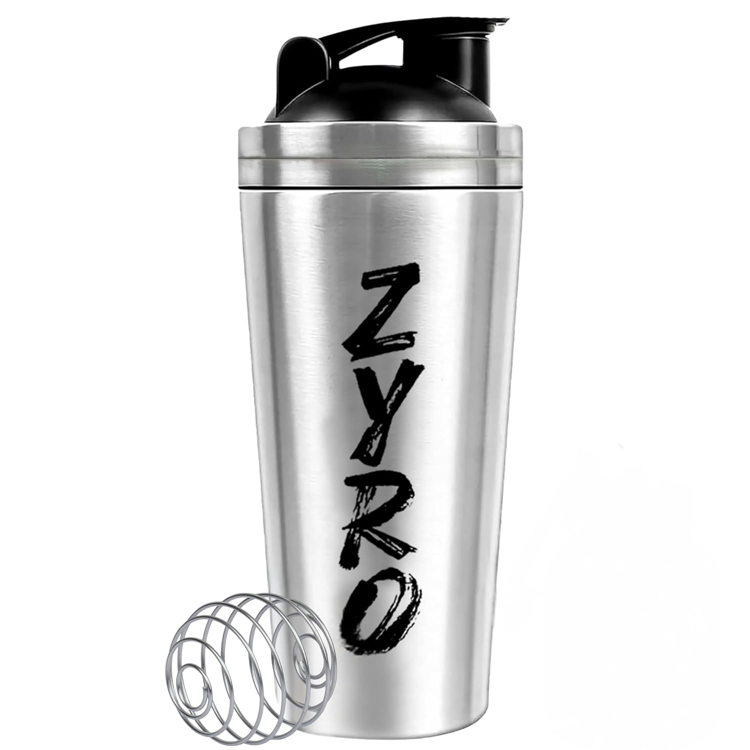 Zyro Premium Stainless Steel Gym Shaker Bottle | 750ML Leak-Proof Protein & Pre-Workout Mixer | Durable Sports Bottle with...