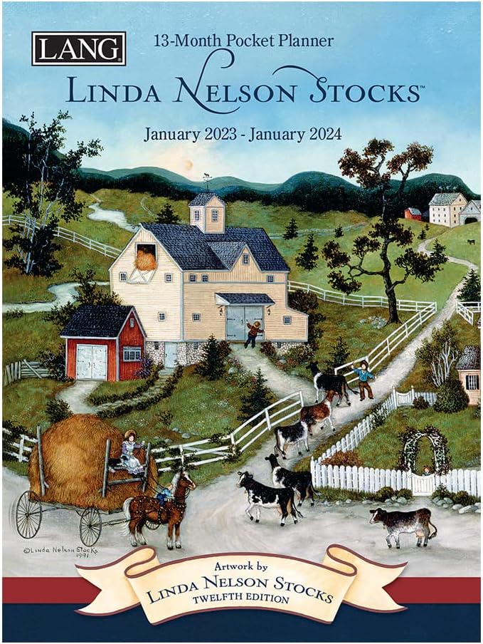 Lang LINDA NELSON STOCKS 2023 MONTHLY POCKET PLANNER (23991003179)
