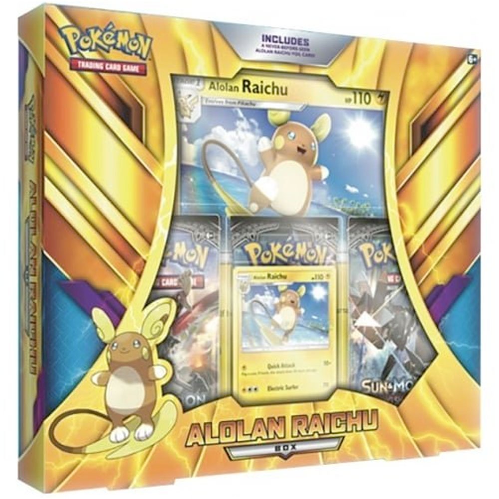 Amazon.com: Pokemon POC490 Alolan Raichu Box : Toys & Games