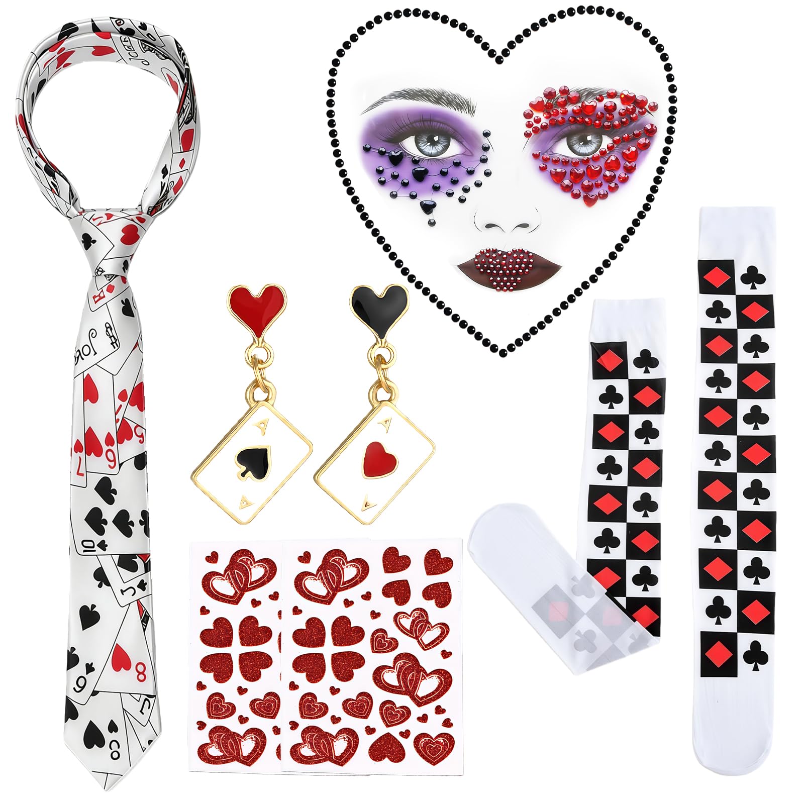 AYNKH 7PCS Queen Costume Accessories