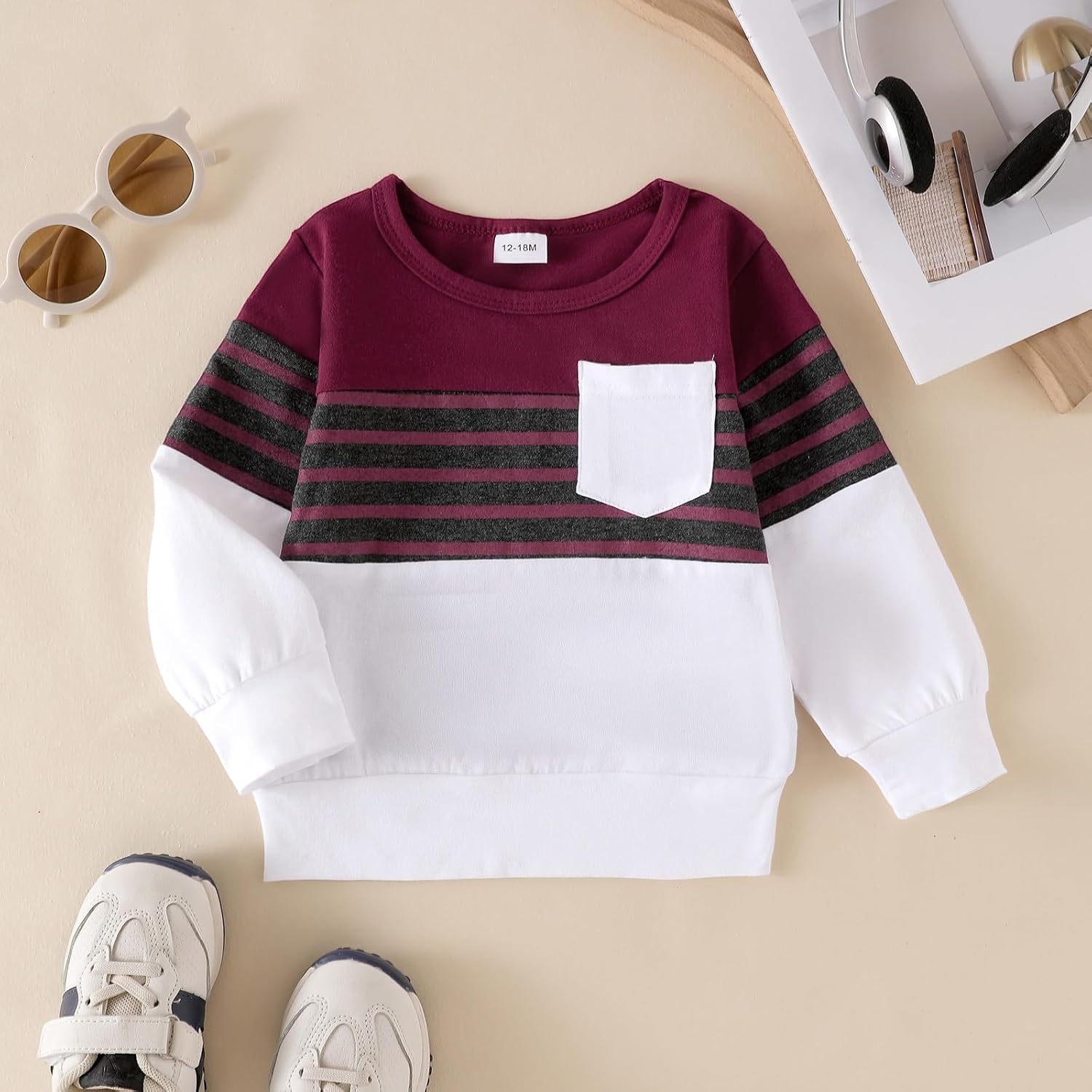 FOCUTEBB Toddler Boy Clothes Baby Boys Fall Winter Outfits Long Sleeve Sweatshirt Top Jogger Pants Set Boys Outfit Set 12M-4T