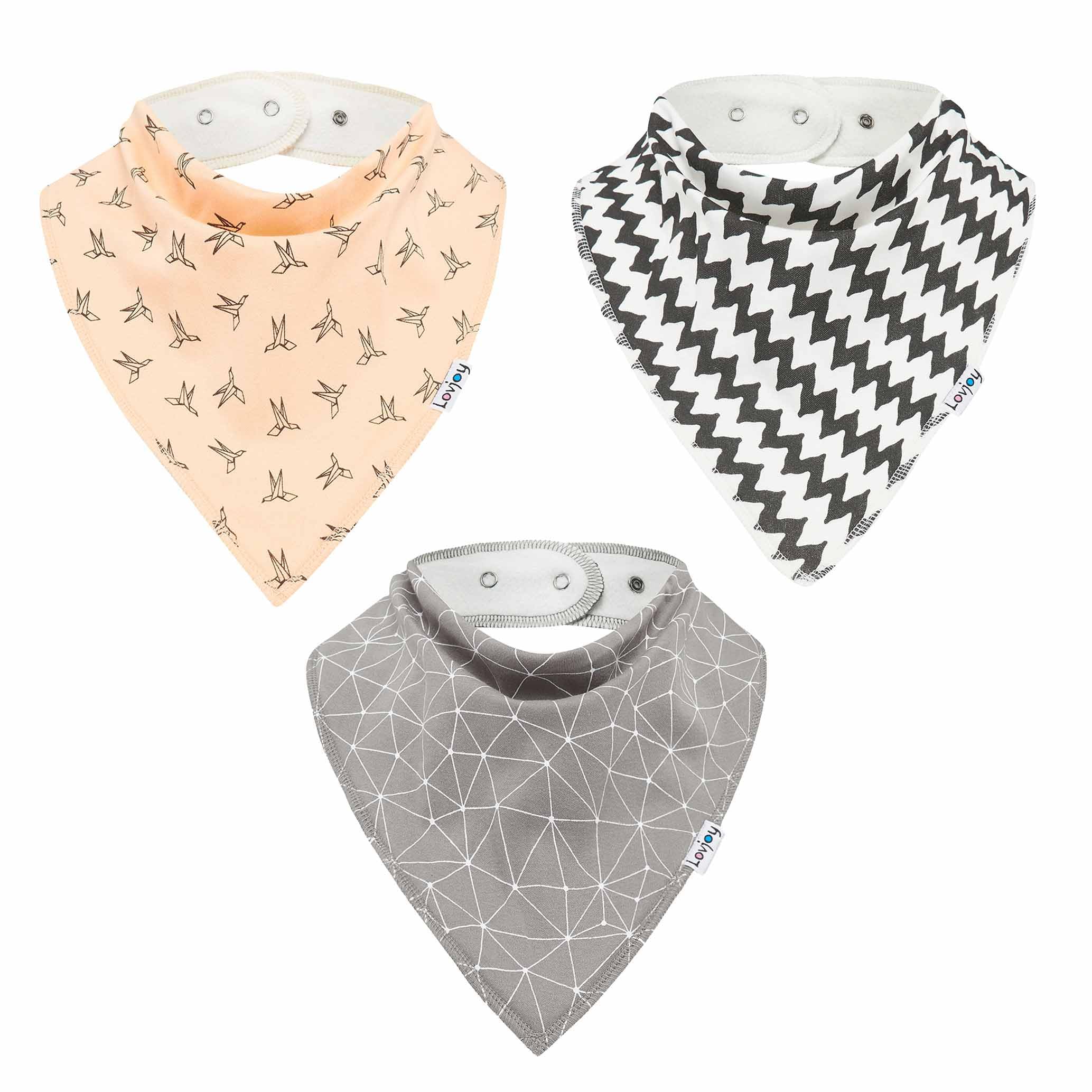 Lovjoy Large Bandana bibs - Special Needs Bibs - For Older Children, Youth and Adults - Practical, absorbent and Stylish