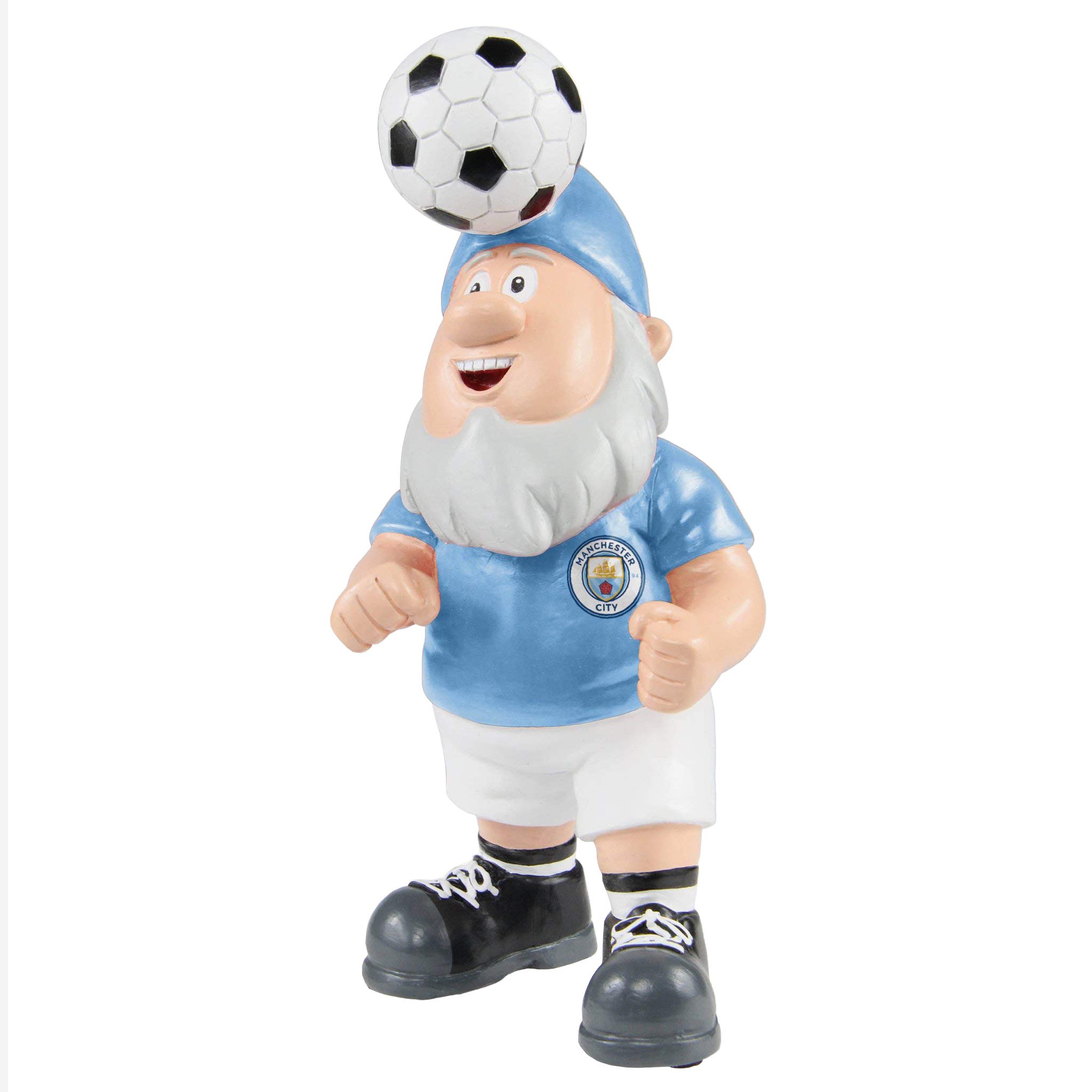 FOCO Manchester City FC Football Premier League Championship Header Ball Garden Gnome Ornament Indoor/Outdoor