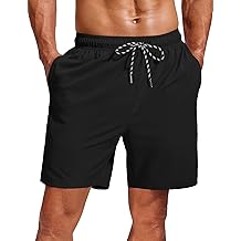 Ba&ntilde;ador para hombre Traje de ba&ntilde;o de 7 pulgadas con forro de malla Pantalones cortos de ba&ntilde;o Tablero Traje de ba&ntilde;o corto