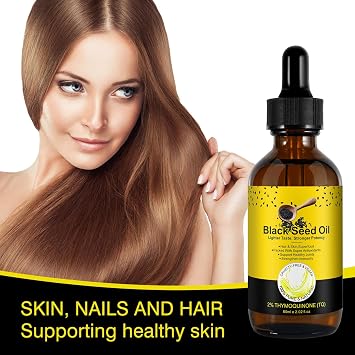 Organic Black Seed Oil - 100% Pure Unrefined, Natural Cold Pressed Black Seed Oil with 2% TQ and a Dynamic Harmony of Omegas 3, 6, 9 Antioxidant, Immune Boost, Joints, Skin & Hair 2.02 Fl Oz (1 Pack)