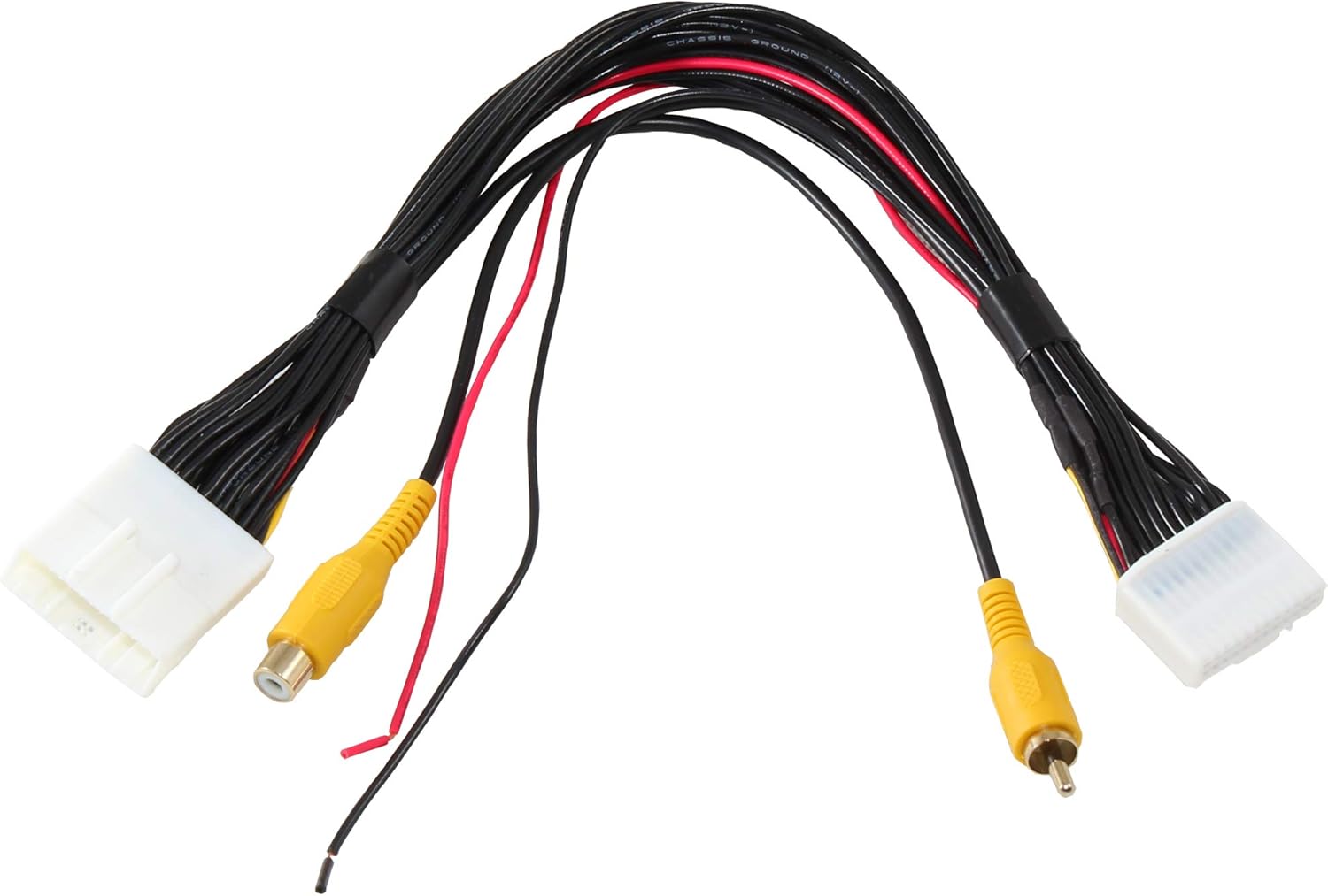 RED WOLF T-Harness Retain Factory Reverse Backup Camera W/Power Supply Voltage Adapter for Toyota 4-Runner Tacoma Sienna 2014-2019 to OEM Stereo Nav/Display