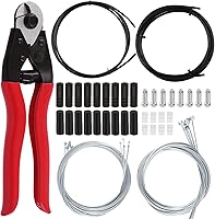 Vista 1 de Keadic Juego universal de 83 piezas de carcasa de cable de bicicleta que incluye cable de cambio de freno de bicicleta de acero inoxidable, juntas