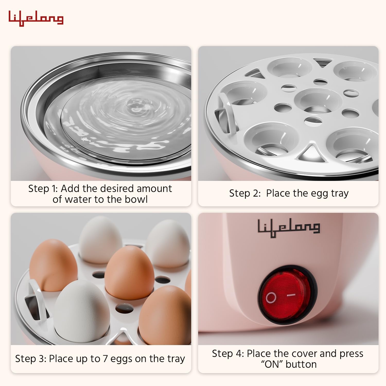Lifelong Egg Boiler - Perfect Eggs in Minutes -6