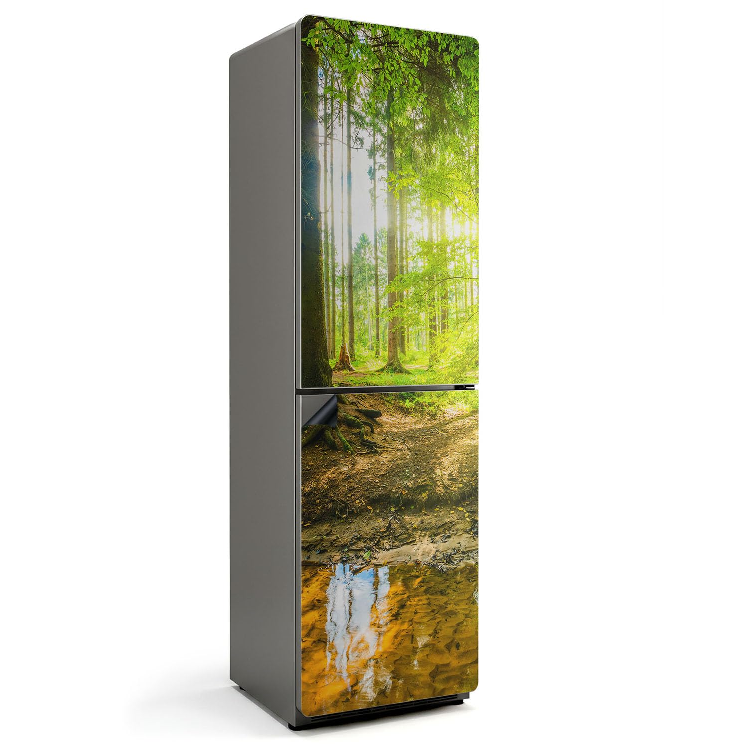 Tapis Magnétique Cuisine 60x205 cm Impermeable Finition Mate Paysage Forestier