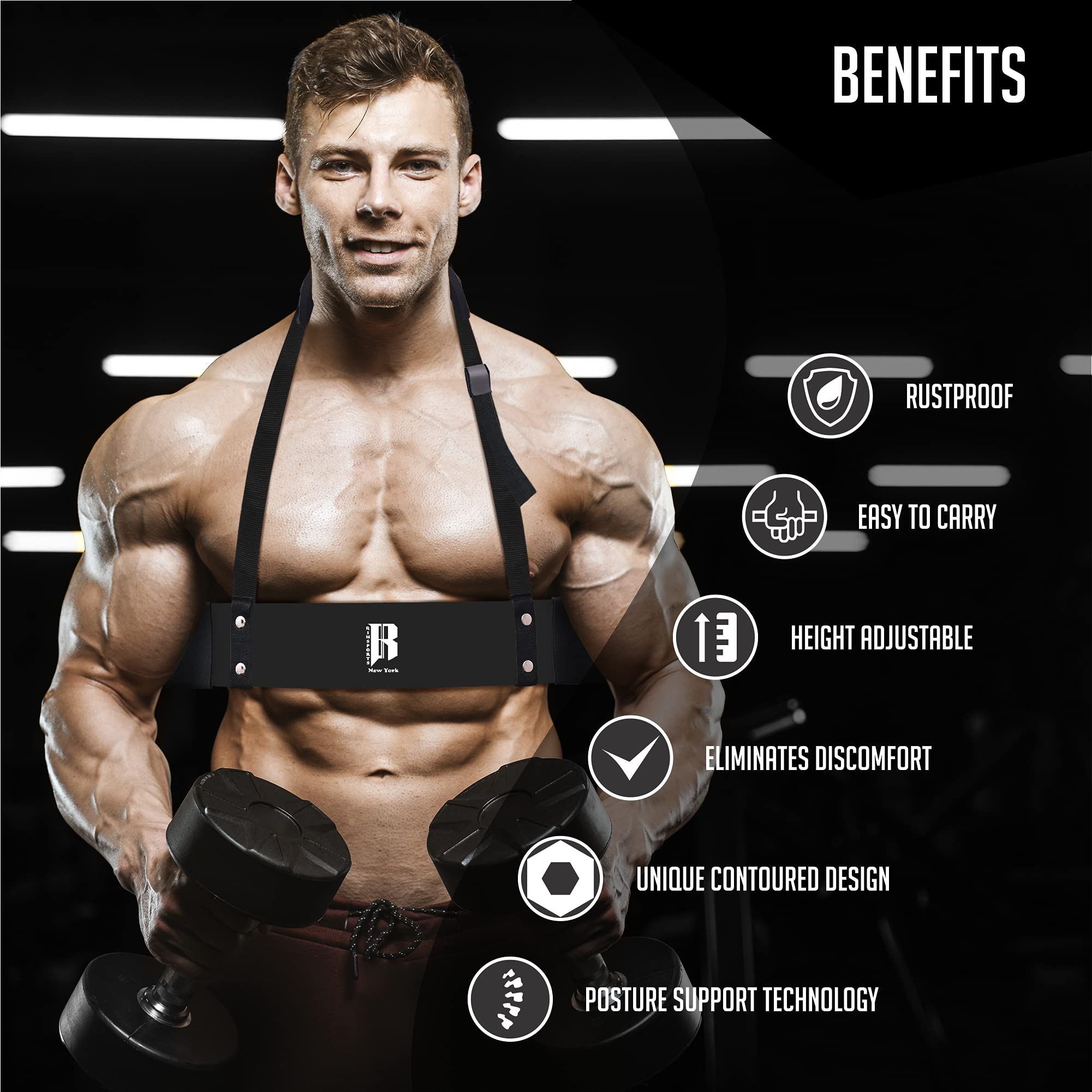 Weight Lifting Arm Blaster for Biceps & Triceps Heavy Duty Bicep