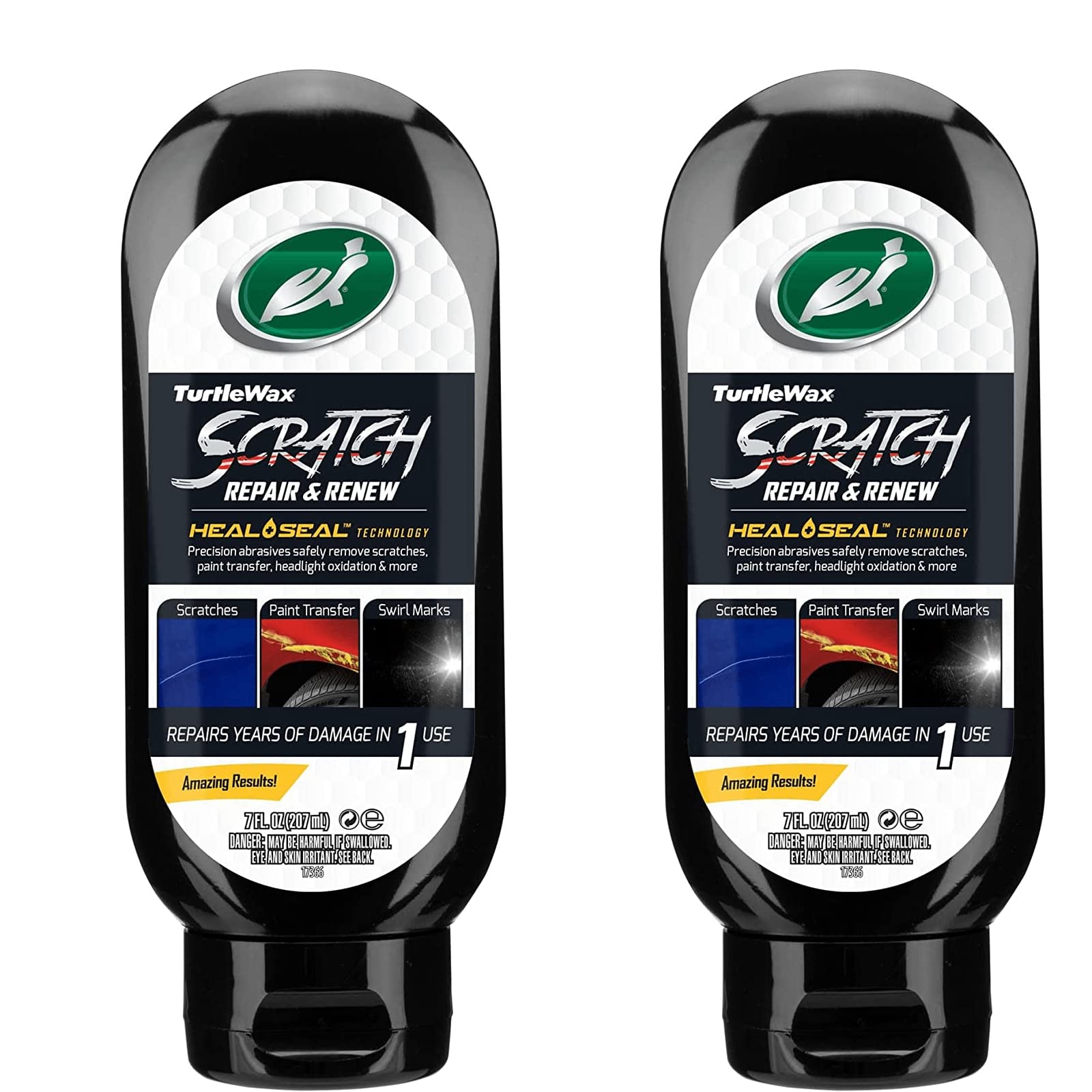 Turtle Wax 50935 Scratch Repair & Renew, 2-Pack: Car Paintwork Restorer and Scratch Repair Kit for Light to Minor Scratches, Swirls, Water Spots - Protects & Blends with Heal & Seal Technology