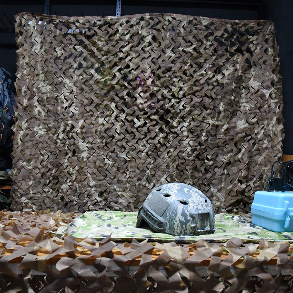 150D Malla Camuflaje Red Caza Estor para Caza Parasol Decoración Valla Fiesta — view 8