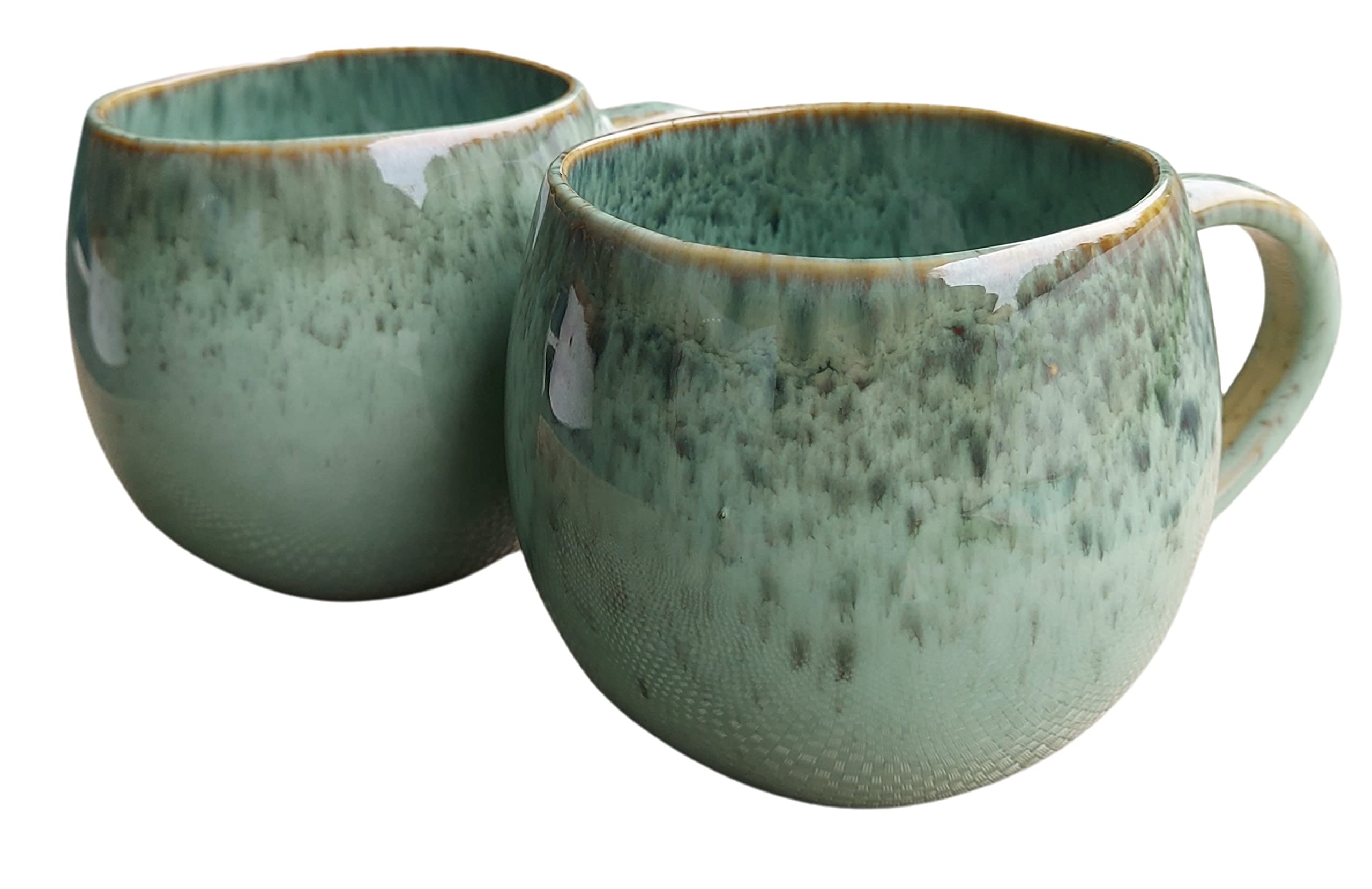 PintoCer - Tazza con manico, in ceramica, ideale per caffè, latte, tè e cioccolato, adatta per lavastoviglie e forno a microonde