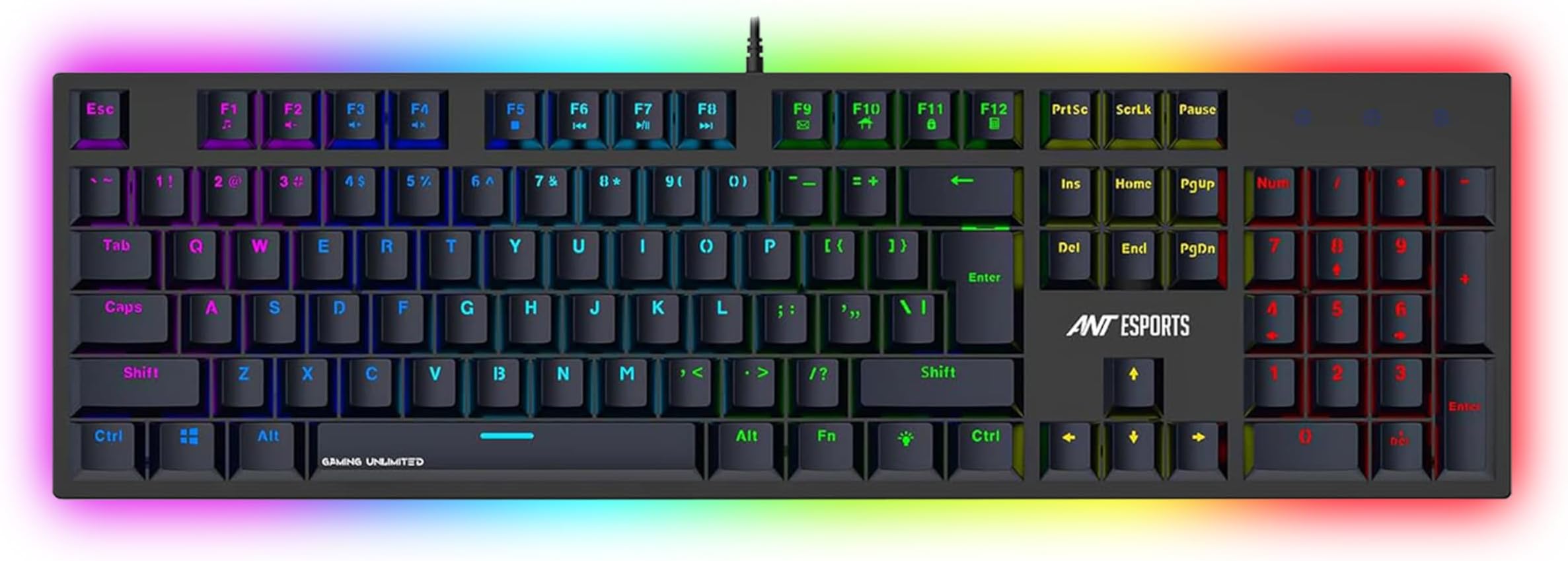 Razer Ant Esports MK3400 V3 Pro Mechanical Pro World of Warship Edition Wired RGB Gaming Keyboard (Black)