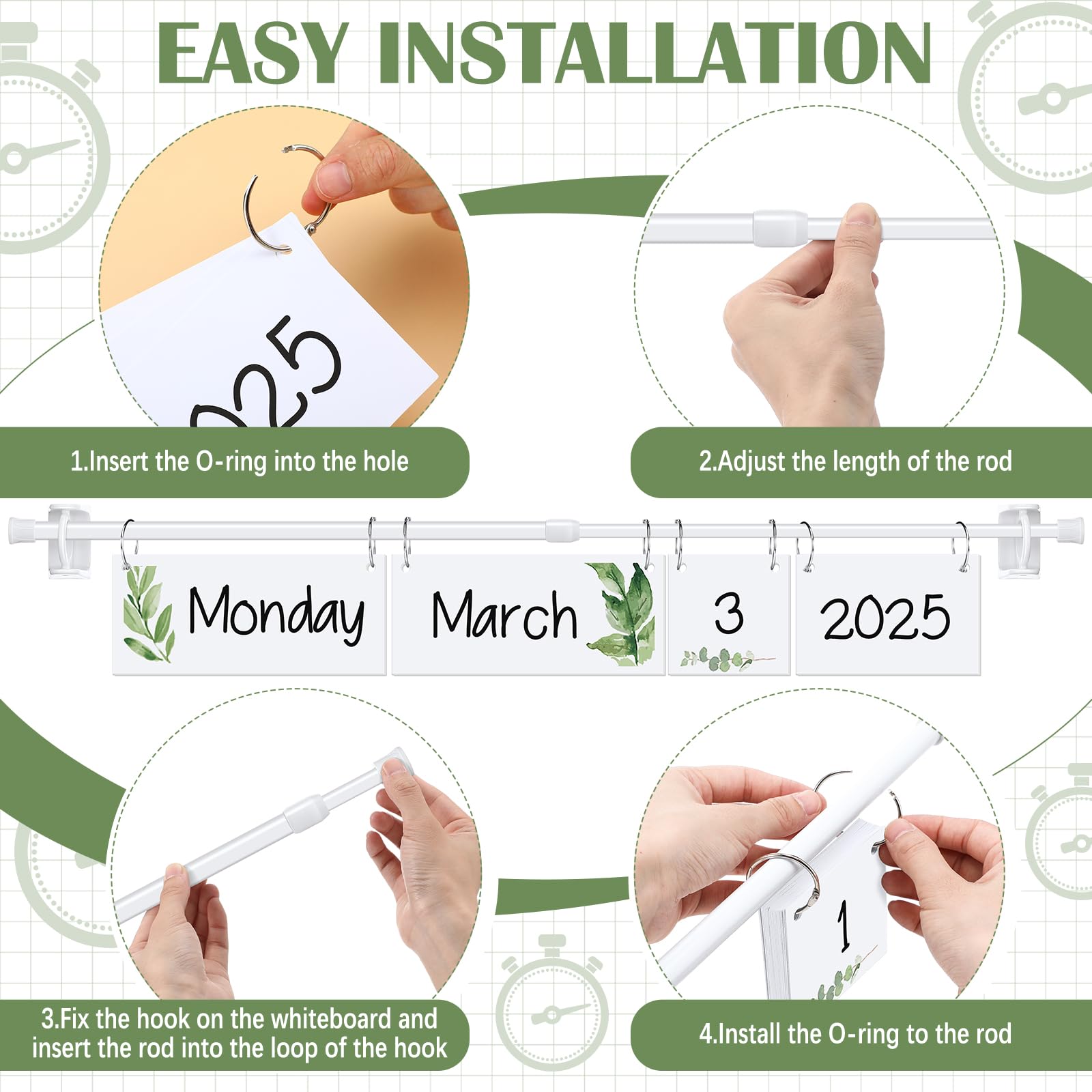 Snapklik.com : Kosiz Calendar Bulletin Board Set Classroom Flip Calendar