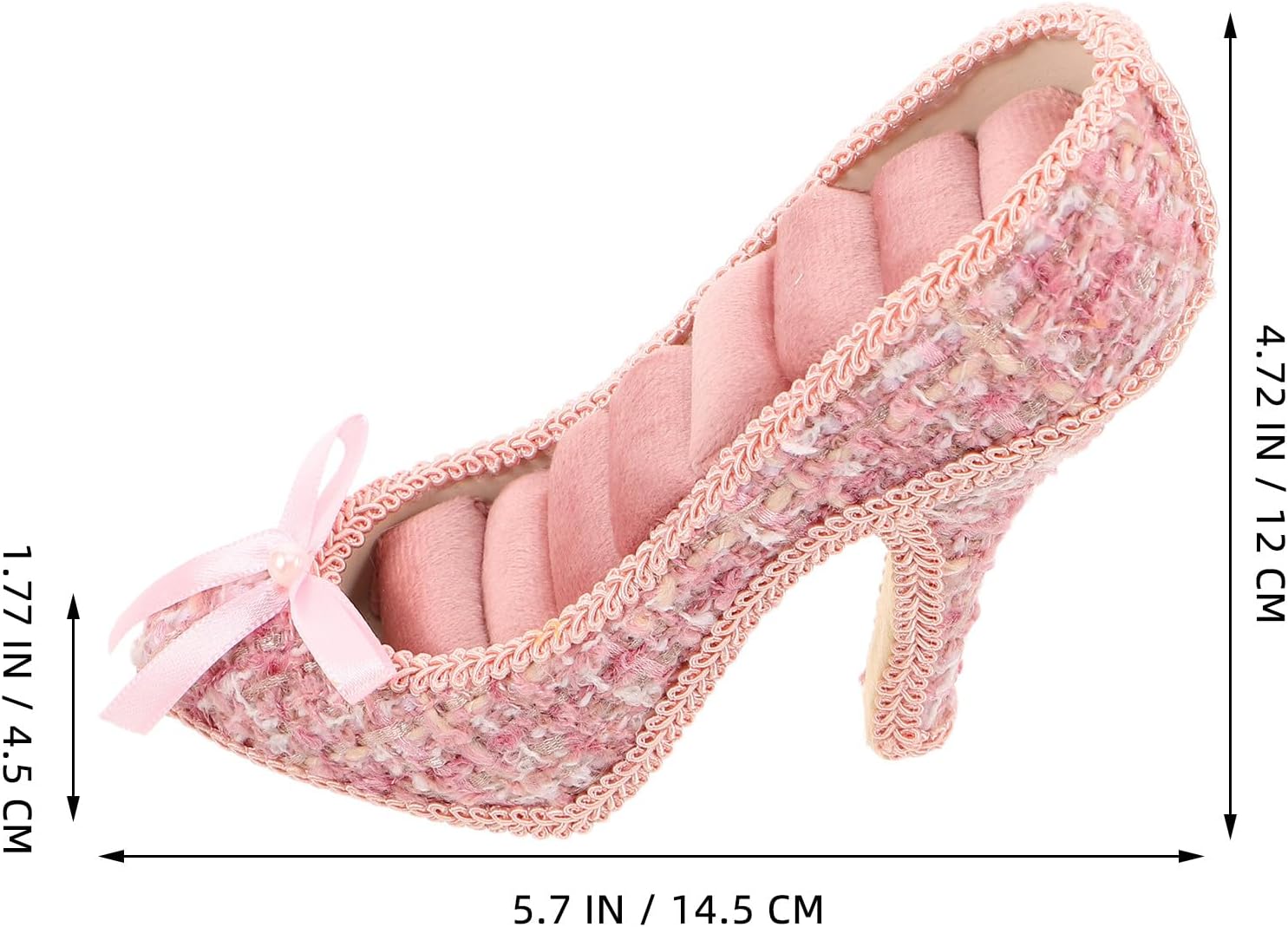 Jewelry Display Stand Pink High Heel for Earrings and Bracelets image 2