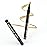 docolor Eyeliner, 2PCS Gold Liquid Eyeliner Waterproof Eye Liner Pen Super Slim Precise All Day Gold Eye Pencils Professional Makeup Liquid Eye Liner Pencil for Women