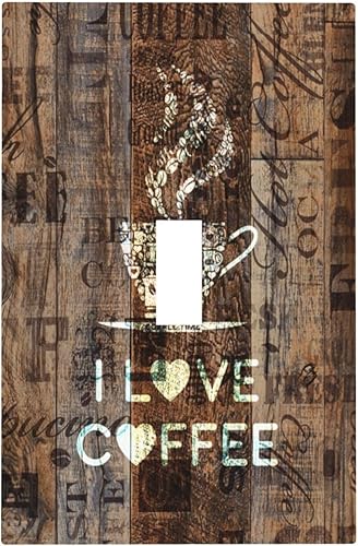 Cubierta de interruptor de luz de palanca individual de madera marrón, placa de pared de 1 cuadrilla, placa frontal eléctrica para baño, cocina,