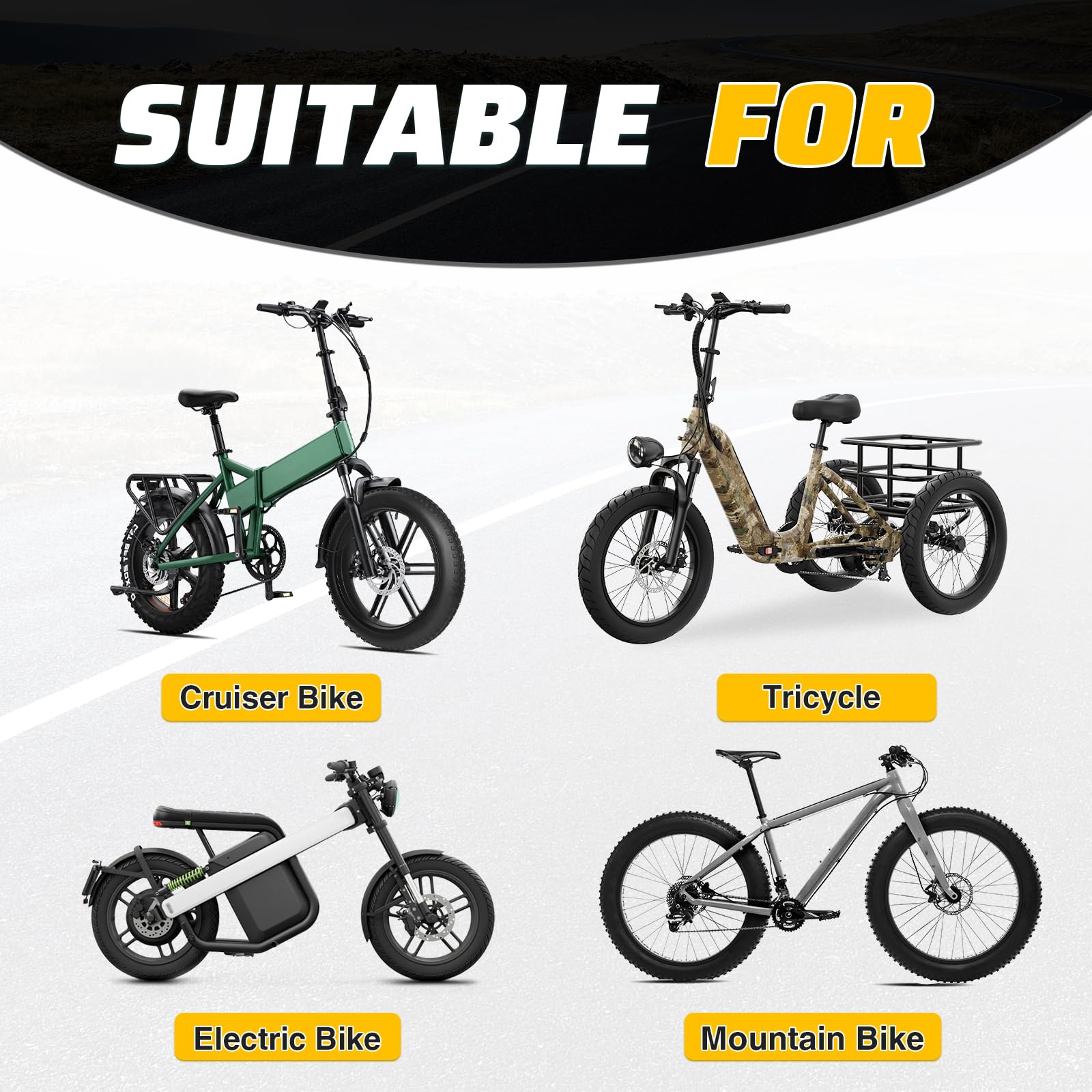 WEEROCK Fatbike opona rowerowa 16/20/26 x 4,0", do dużych obciążeń, składana, do wszystkich rodzajów terenu