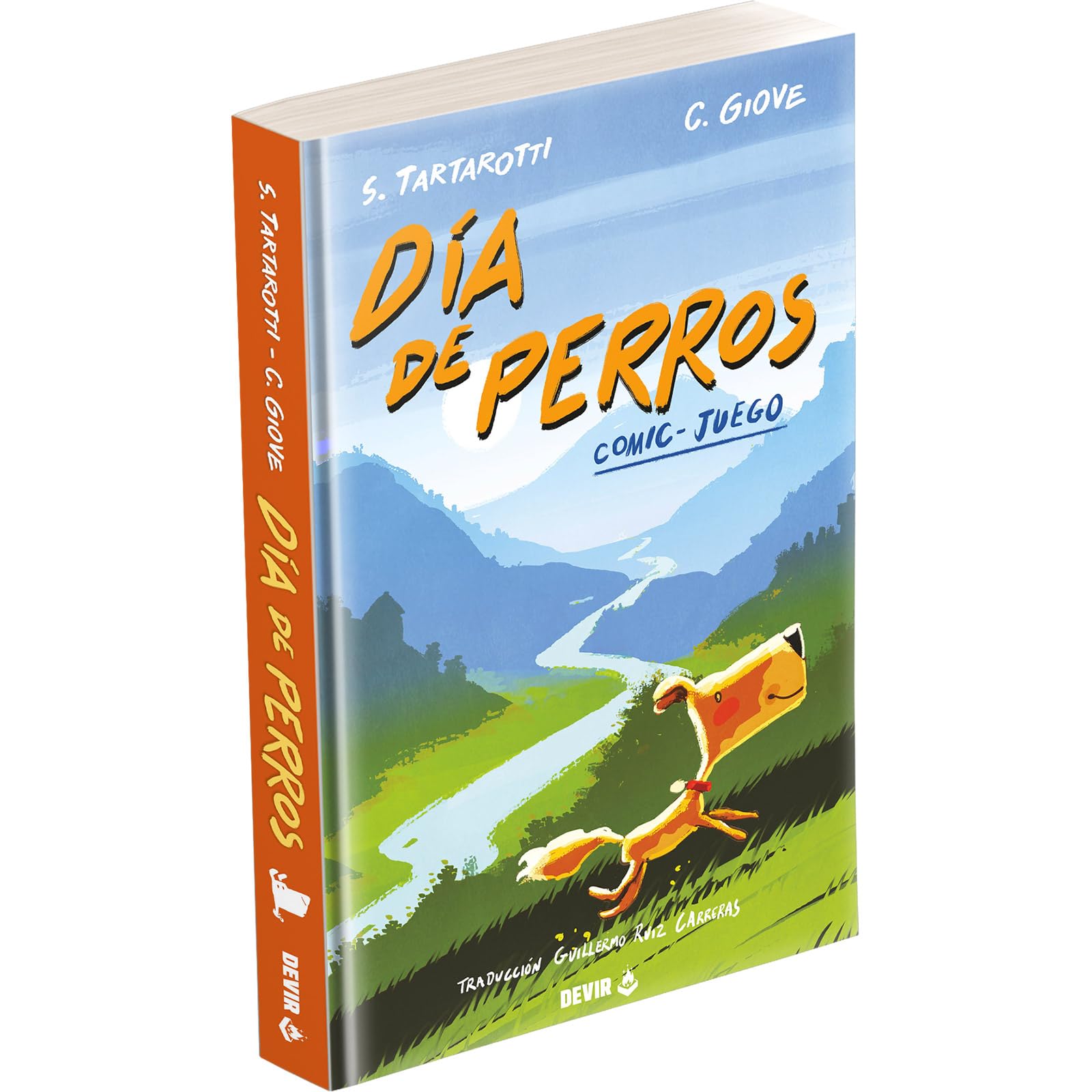 Devir - Día de perros, Comic Juego, Libro de Rol Interactivo, Juego en Solitario, Libro Juego, Juego para Dos, Juego para Niños, Comic Interactivo, Nueva Edición (PEDIA)
