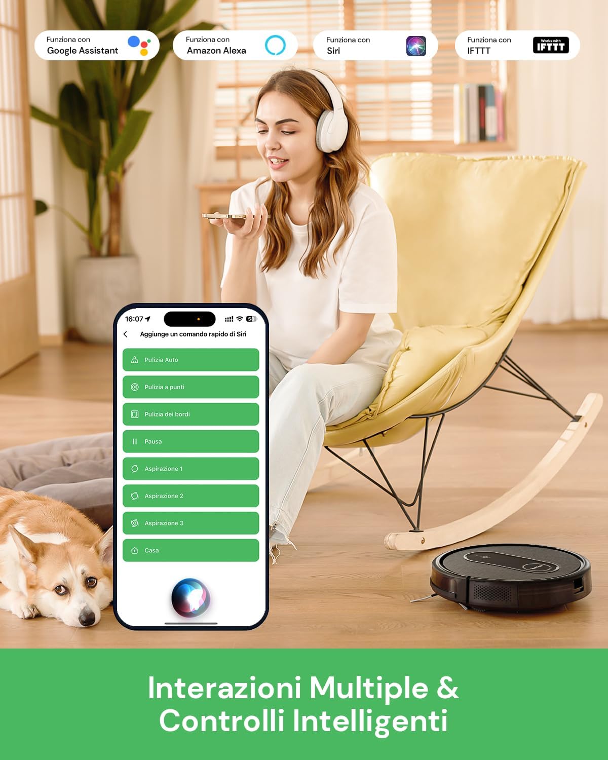 Vactidy Robot Aspirapolvere Lavapavimenti T7, Aspirapolvere Robot Serbatoio Acqua Elettrico 2-In-1,WiFi/App/Alexa/Siri/Google/IFTTT,per Tappeti,Peli di Animali,Pavimento,Capelli Vactidy Robot Aspirapolvere Lavapavimenti T7, Aspirapolvere Robot Serbatoio Acqua Elettrico 2-In-1,WiFi/App/Alexa/Siri/Google/IFTTT,per Tappeti,Peli di Animali,Pavimento,Capelli