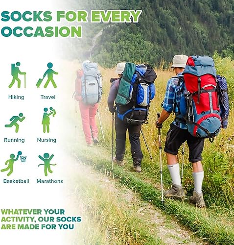 Miniatura 4 de Calcetines de compresión para hombres y mujeres el mejor grado médico graduado medias de recuperación para enfermeras maternidad viajes correr