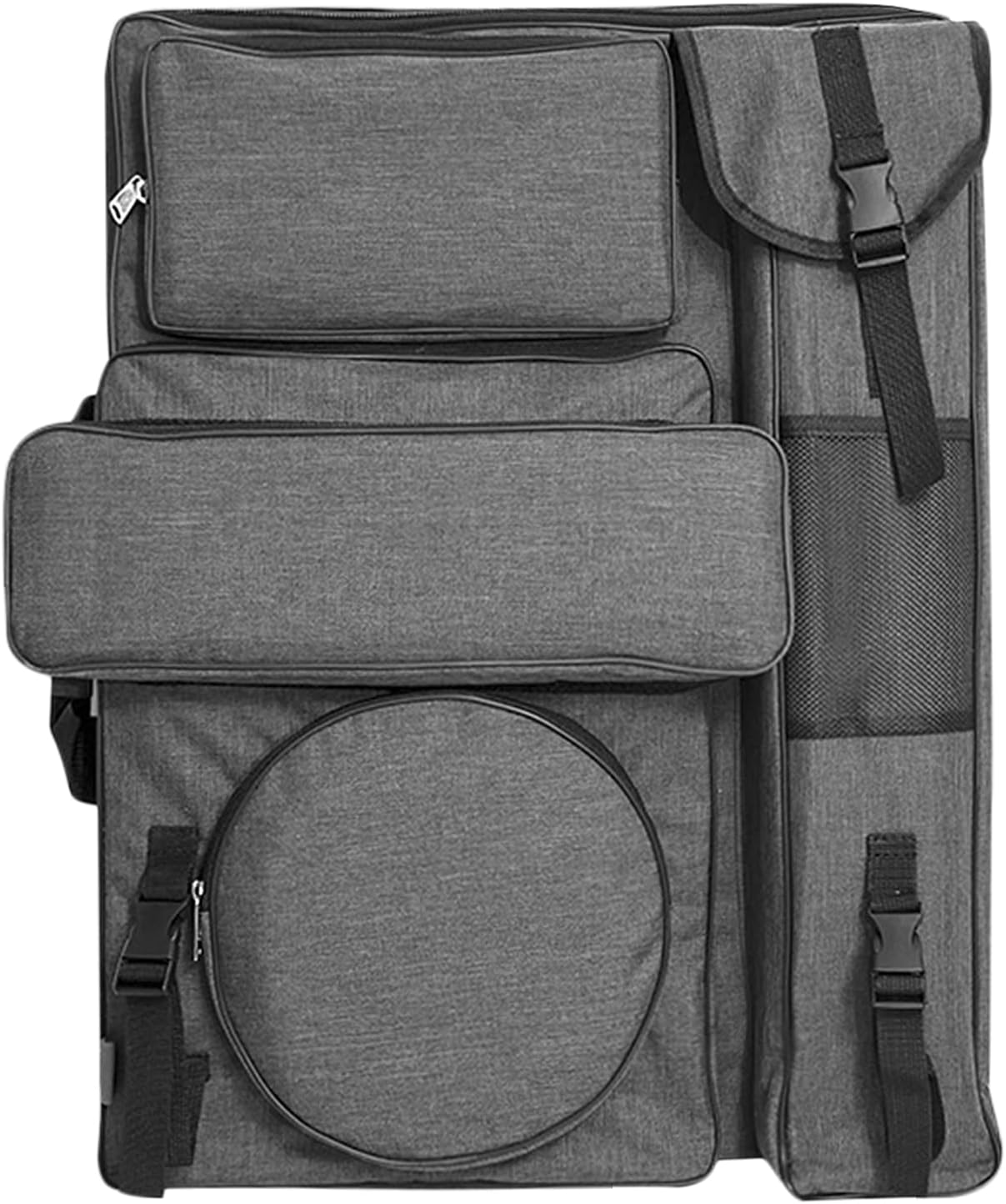 Art Portfolio Carry Bag, Large Capacity Storage 20"" x 26"", Canvas Artist Shoulder Backpack Outdoor Drawing for Artwork, Drawing Sketching, Painting, Drawing Board, grey