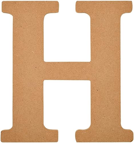 Miniatura 9 de Plaid Letra de madera sin terminar, superficie de madera de 5 pulgadas, perfecta para proyectos de manualidades y manualidades, 63554, 5 pulgadas