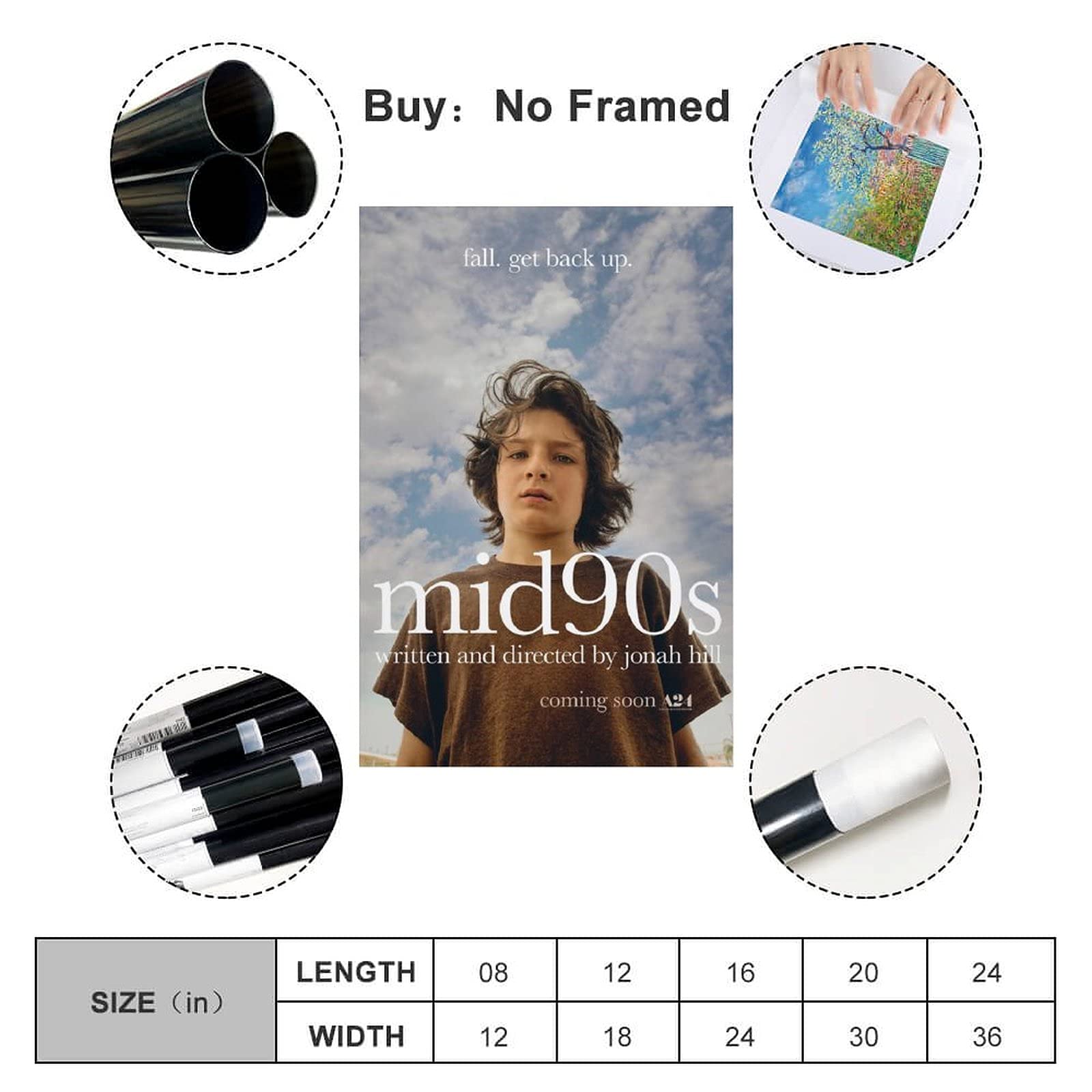 Amazon.co.jp: クラシックHD映画MID90Sポスター1ポスター装飾絵画