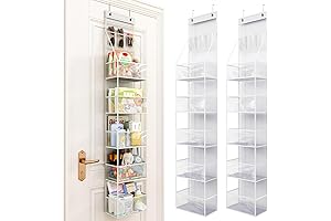 Fixwal Over-The-Door Hanging Organizer for Storage