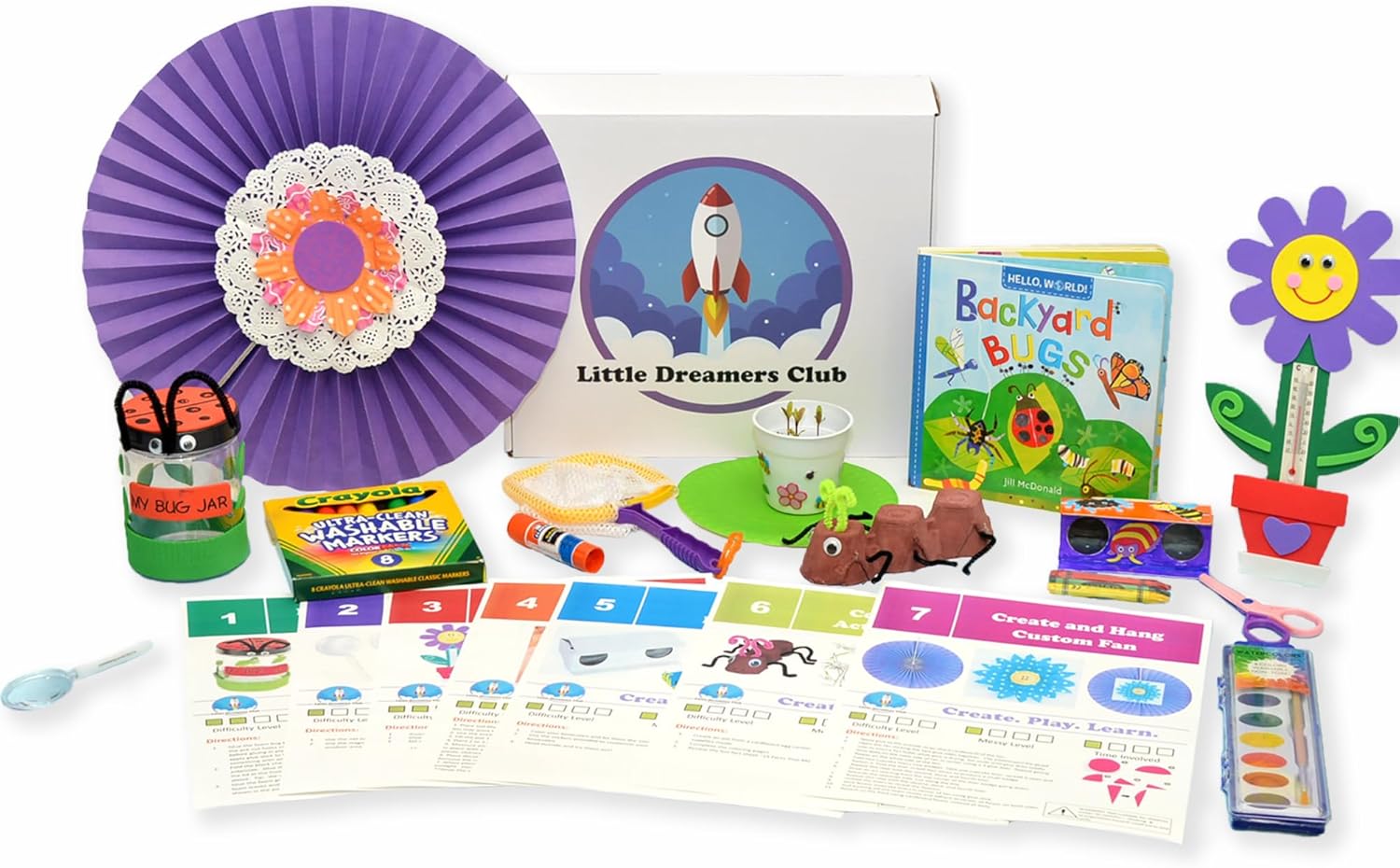 Little Dreamers Club The Backyard Explorer Craft Box Ages 3-5
