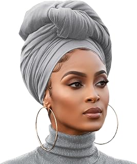 Ring Headwrap Cotton Knit Turban Multipurpose Fashion Headband Stretchy Neck Protector Soft Hair Scarf for Women