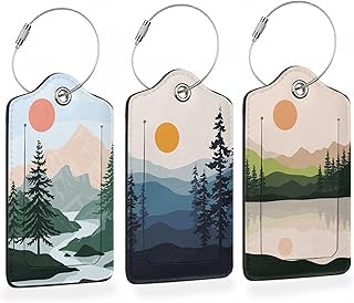 Mountain Sunset Landscape Luggage Tags