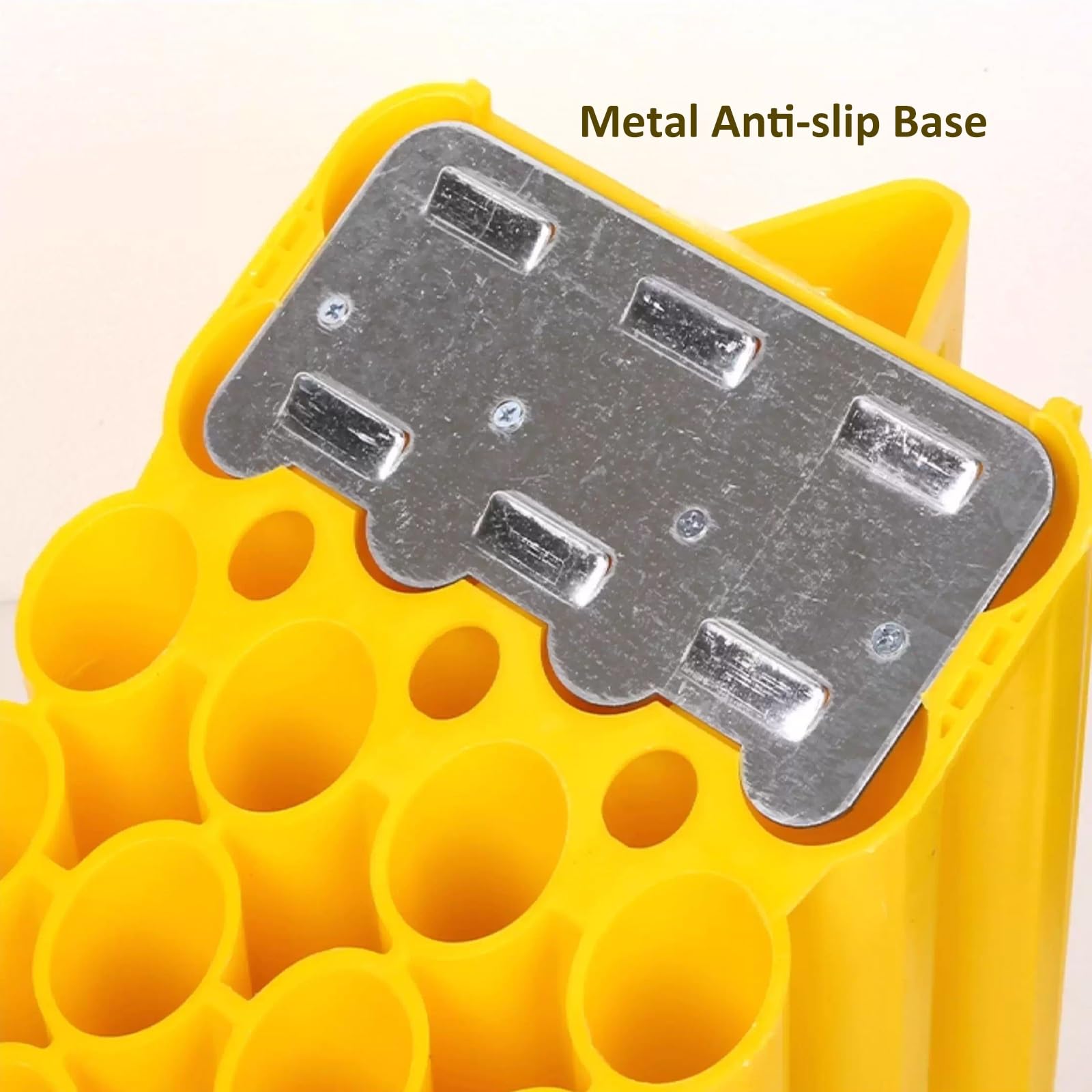 Unterlegkeile Wohnmobil, Unterlegkeile for Reisen, Wohnmobile, LKWs, SUVs, Gabelstapler, rutschfeste Unterseite, Tragegriff, Auffällige Leuchtend Gelbe Farbe, 2er-Pack