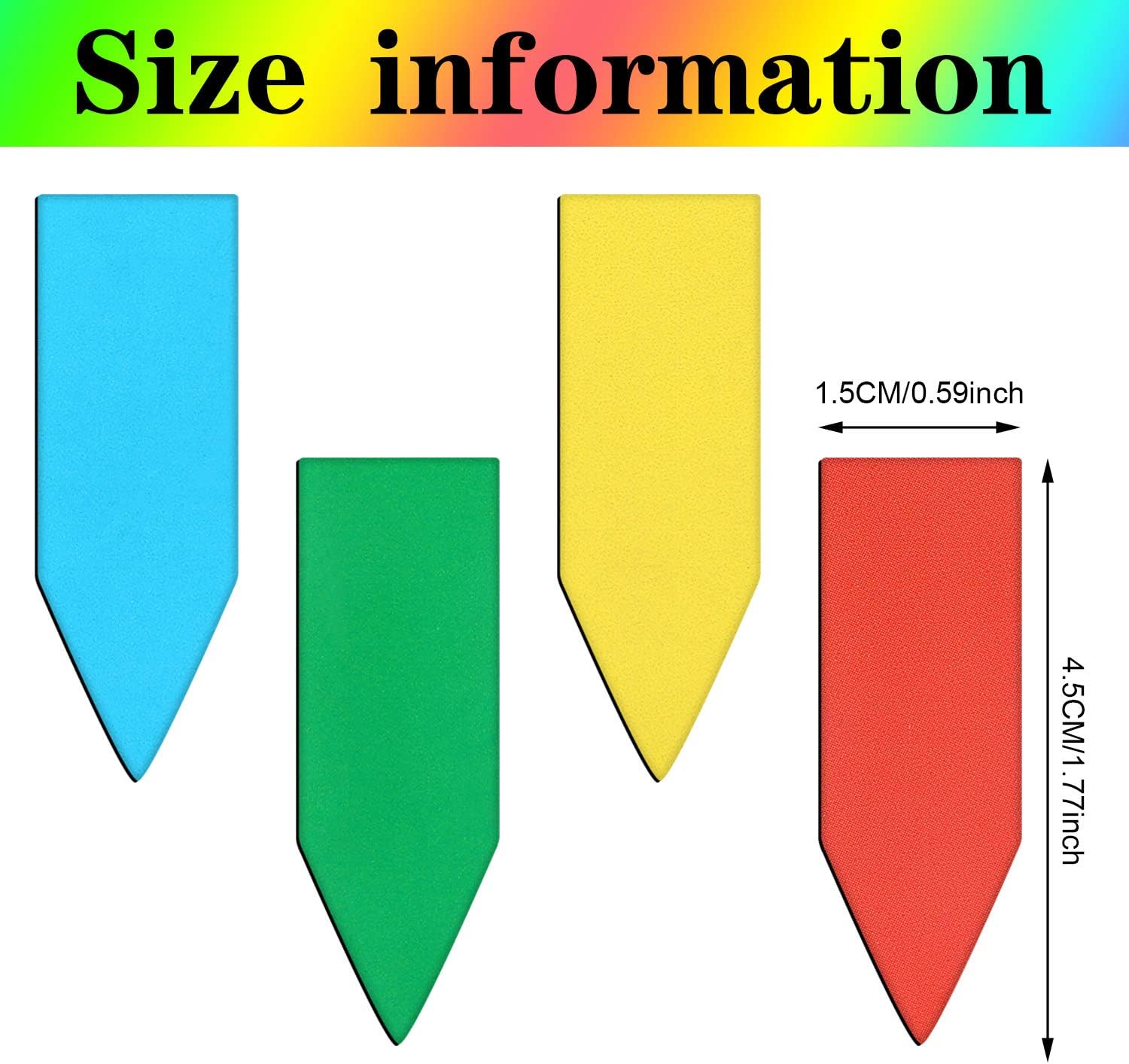 96 Pieces Arrow Shaped Magnetic Bookmark, Bright Color Set