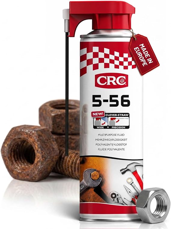 RC2 Corporation 33026-AB CRC 33026-AB-5-56 Clever Straw: Multi-Purpose Lubricant with Special Diffuser, Penetrant, Anti-Corrosive 500 ml, Black