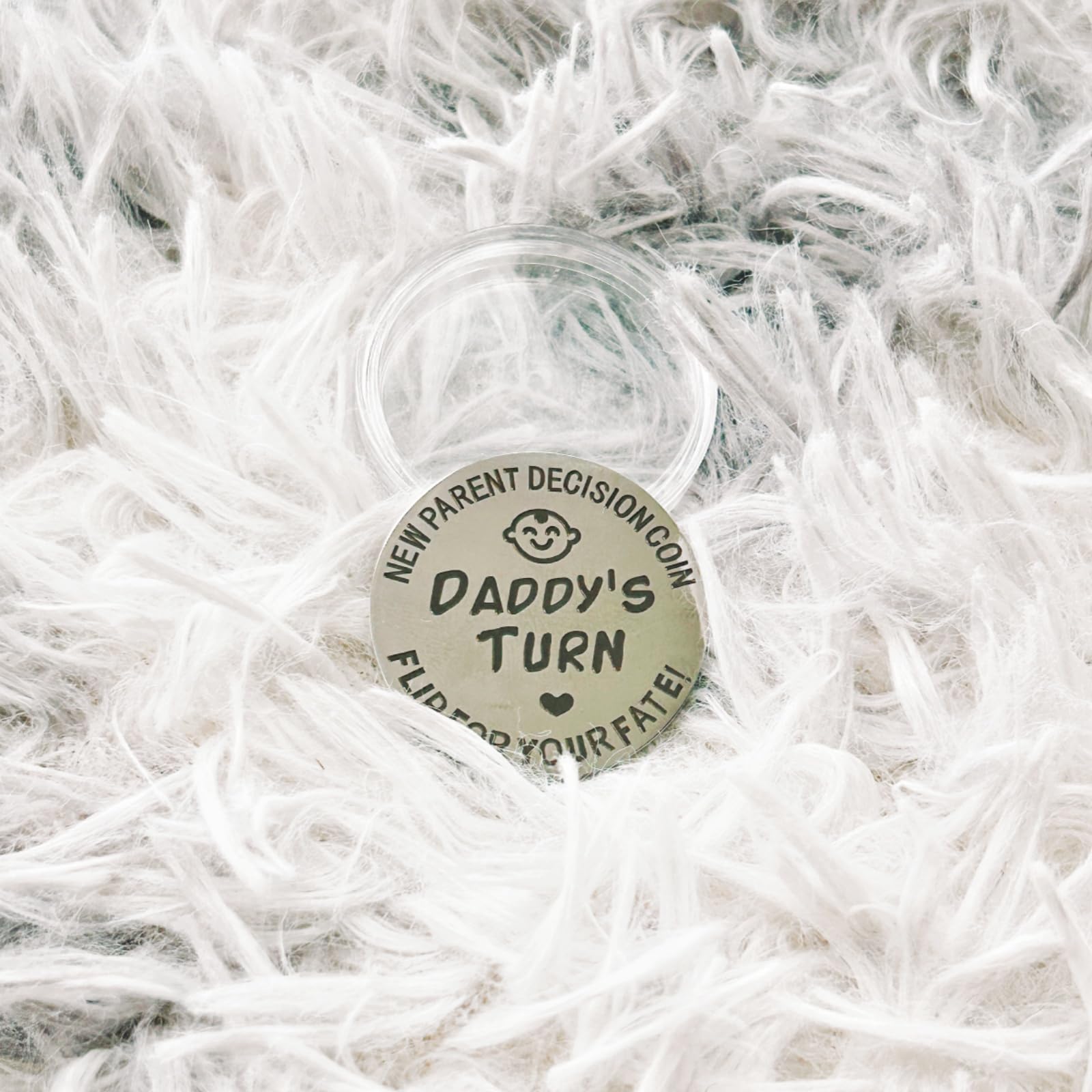 Mom Daddy Funny Decision Coin for Women Men Parent New Baby Gift for First Time Moms Dads Pregnancy Mothers for Moms Dads Mummy to Be Birthday Present