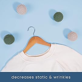 S&T INC. Reusable Plastic Dryer Balls, Fabric Softener for Laundry, Sage and Grey, 2.5 in, 6 Pack