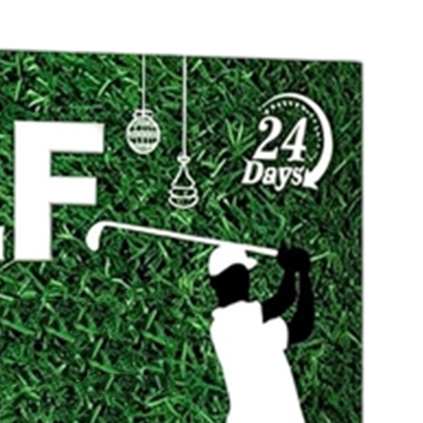 Boże Narodzenie odliczanie zestaw akcesoriów golfowych z ręcznikiem