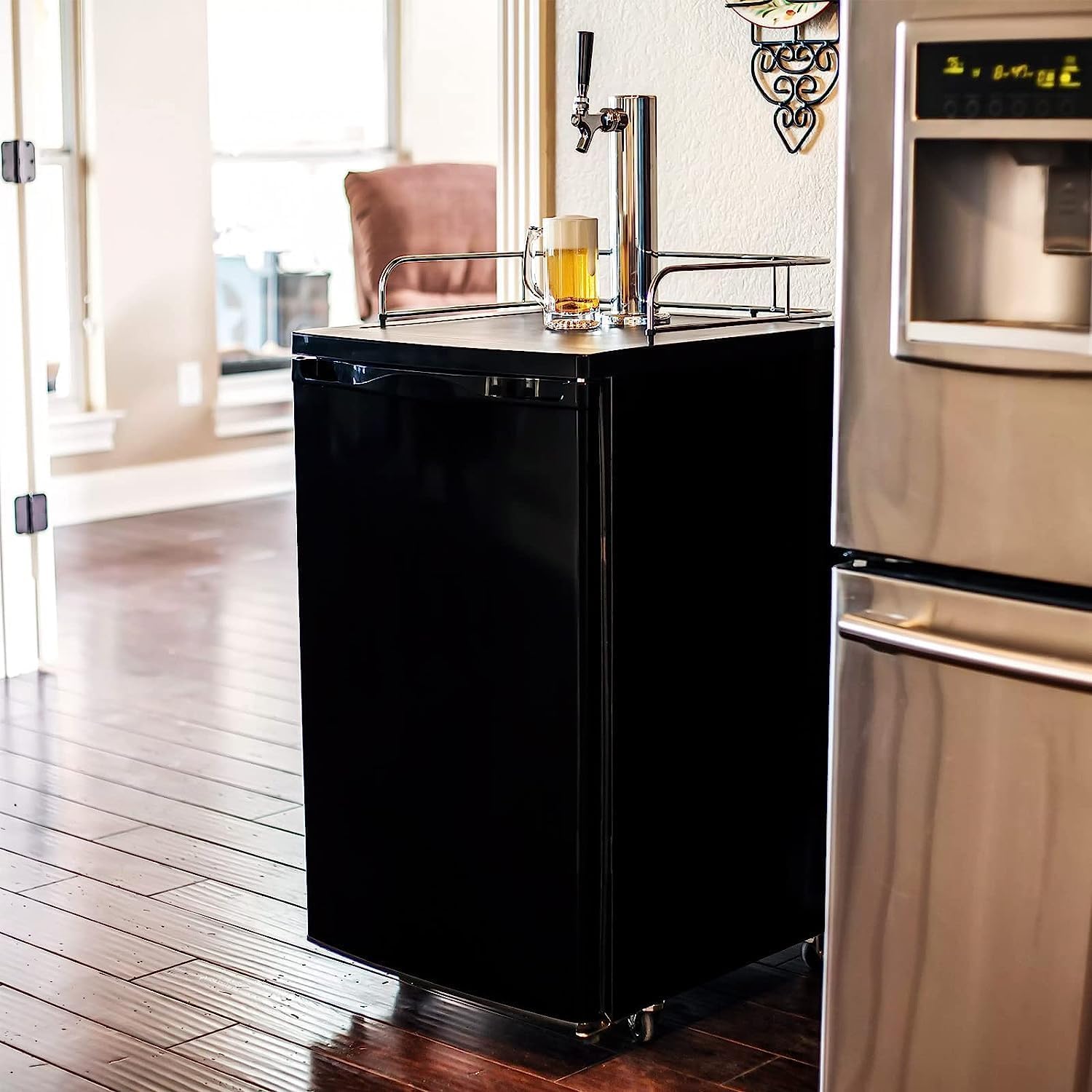 Torre de Barril de Cerveza de Acero Inoxidable, Dispensador de Cerveza de unGrifo, Equipo de Elaboración de Cerveza, Accesorios de Preparación Aptos para Bares de Cocina,