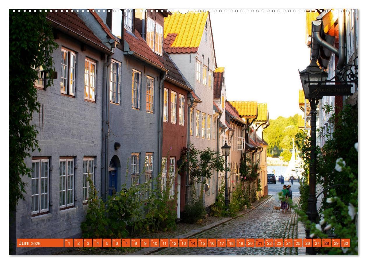 Ostseereise - Flensburg (hochwertiger Premium Wandkalender 2026 DIN A2 quer), Kunstdruck in Hochglanz: Viele Städte in Deutschland sind einzigartig ... Stadt Schleswig - Holsteins (CALVENDO Orte)