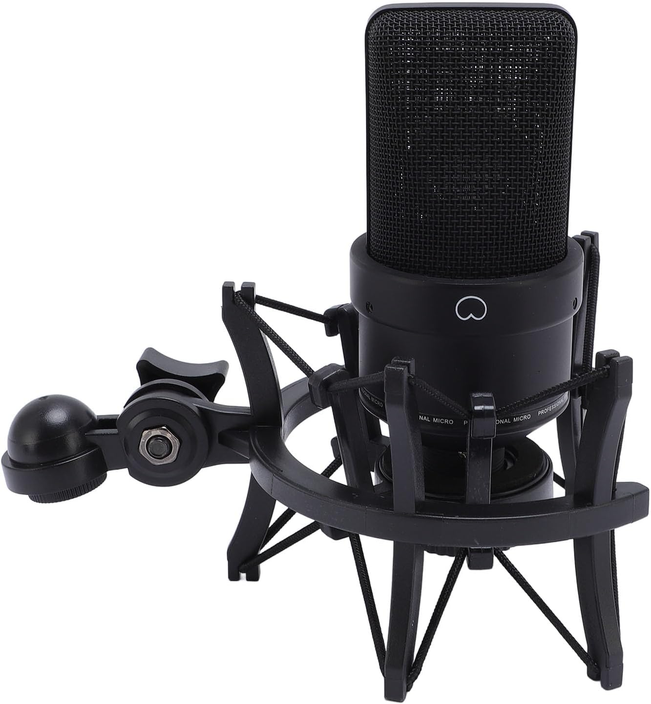 Studio XLR Microphone, Sensitive Stable Signal Microphone Zinc Alloy (Black)