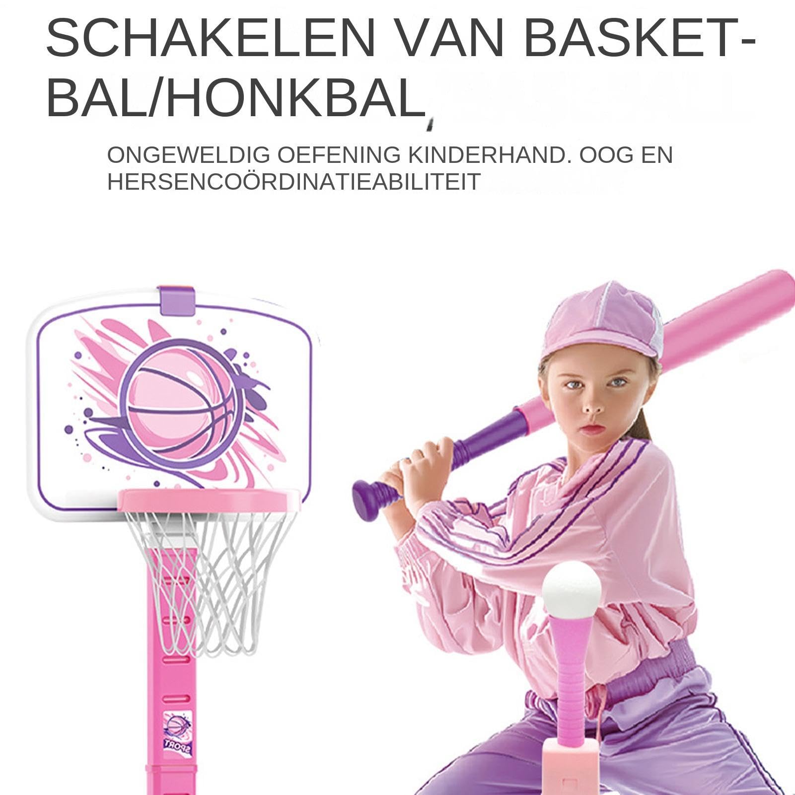Aro de baloncesto para niños, aro de baloncesto para niños | 4 en 1 t Ballet y juego de anillos - Juego de pelota deportiva en interiores al aire libre 1-8 años, niñas, niños