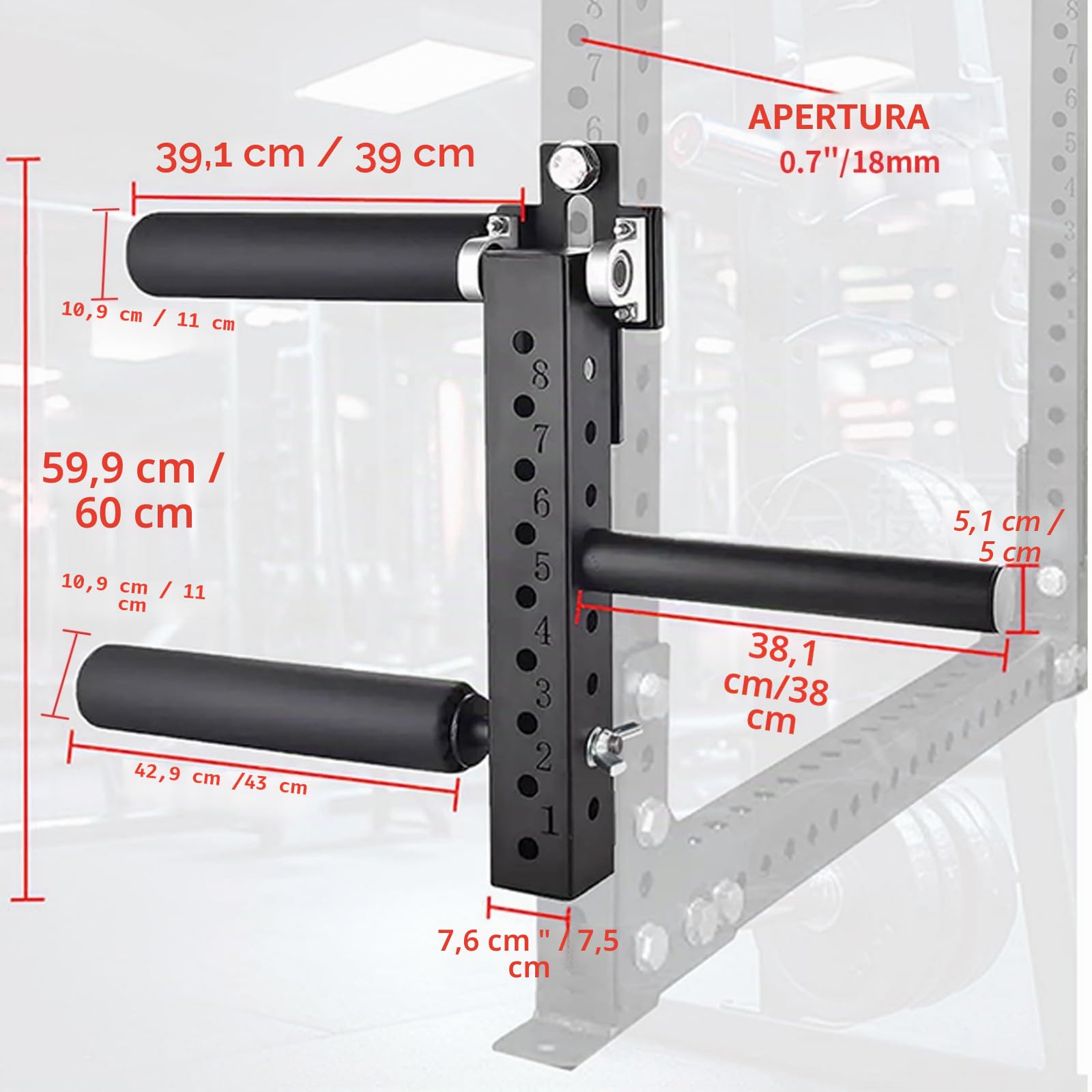 MARLANG Leg Extension and Curl Machine for Power Rack Attachments, Leg Extension Attachment for Home Gym, Leg Curl Attachment for Workout Equipment
