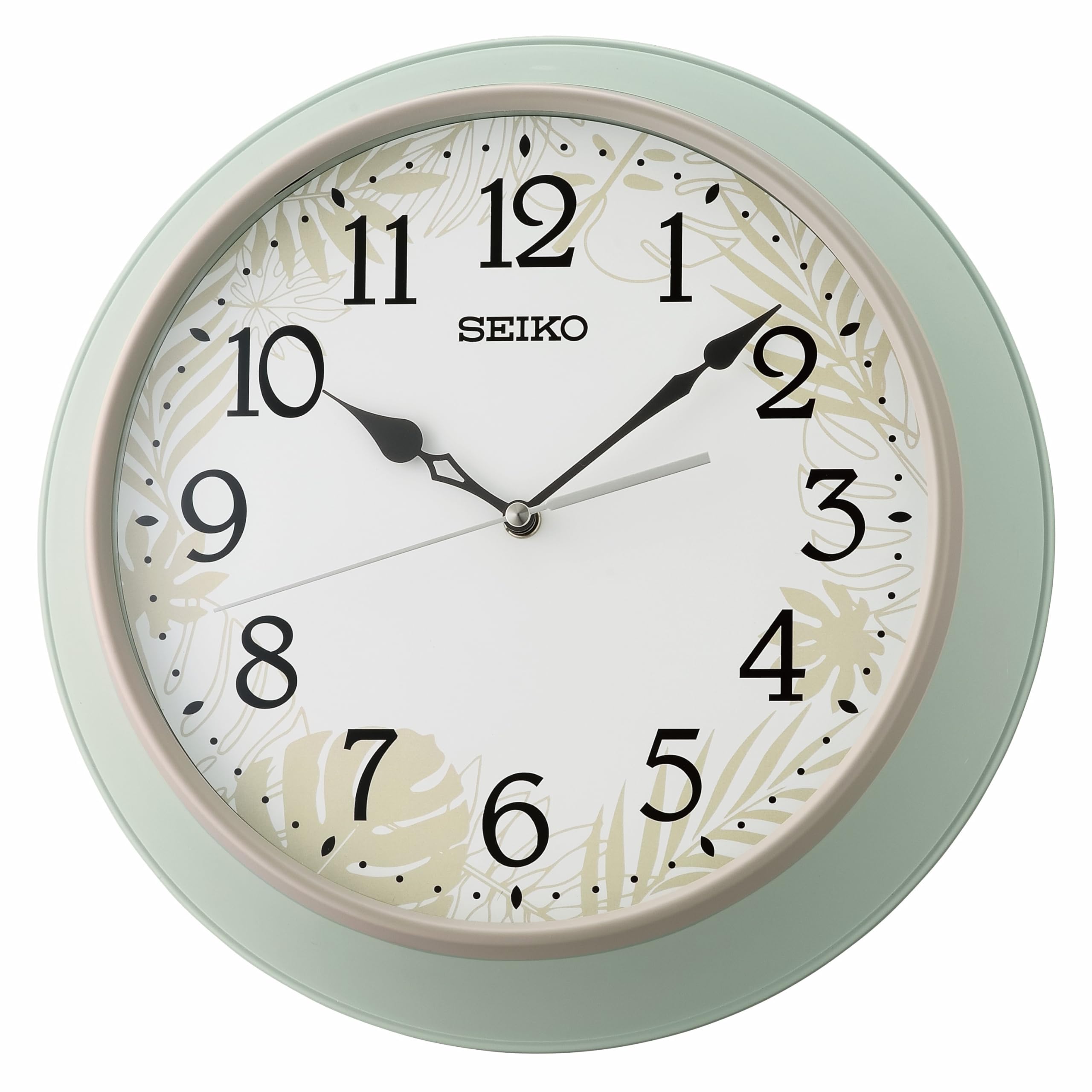 Amazon.com: SEIKO QXA832MLH Foliage Print Dial Non Ticking Wall
