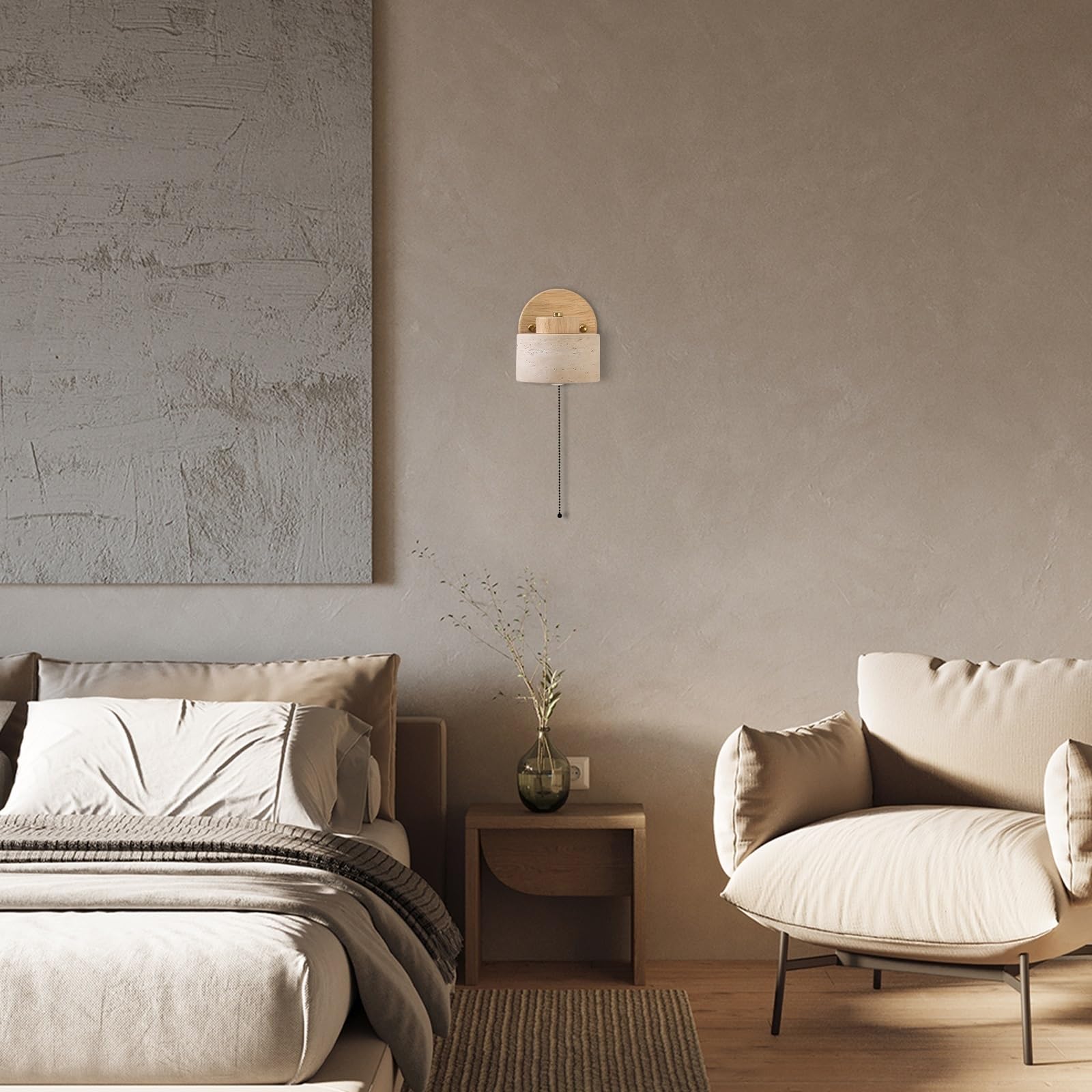 Lampada da Parete a LED con Interruttore, Applique da Comodino, faretto a Incasso, Applique Regolabili per Camera da Letto, Soggiorno, Hotel