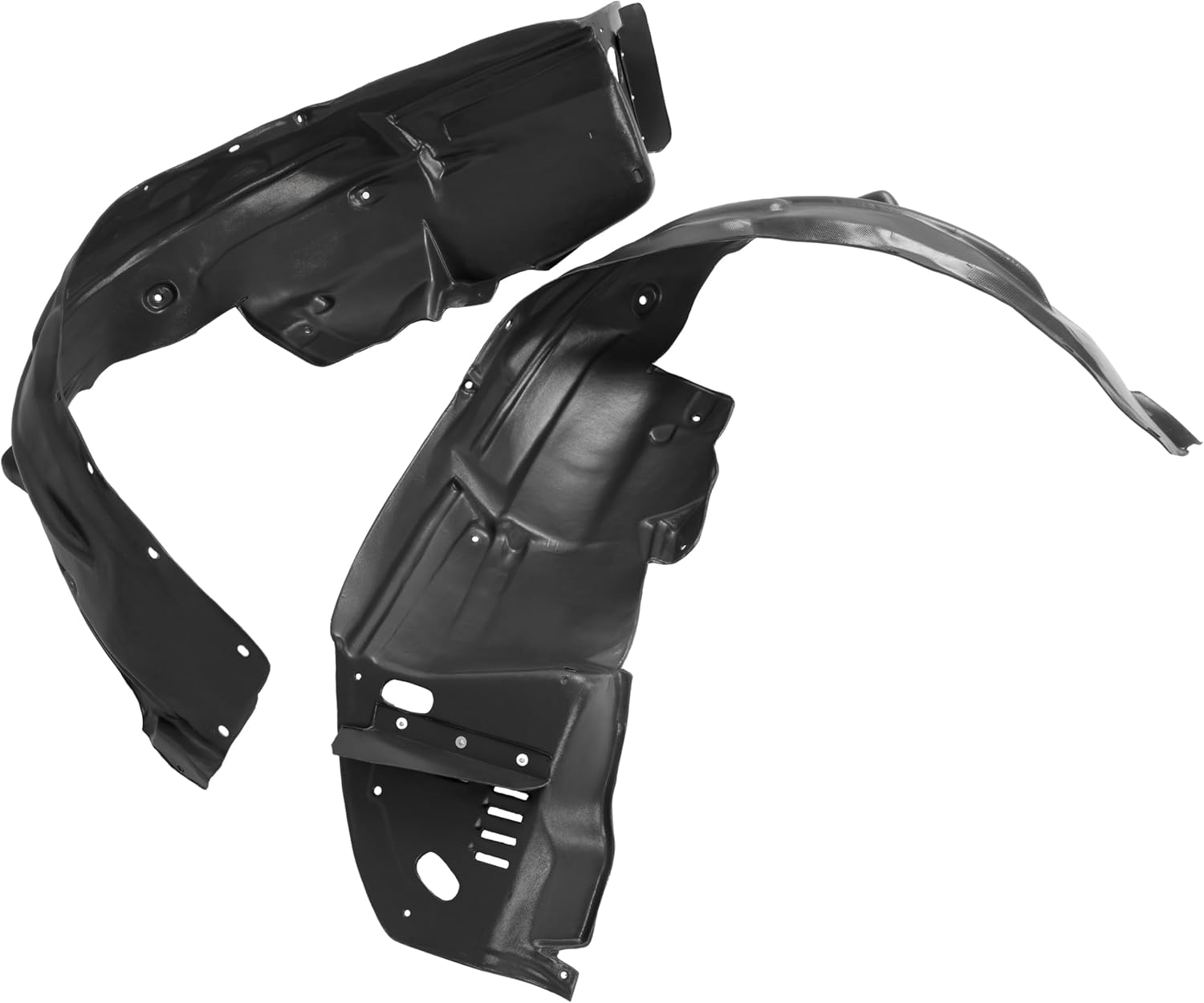 ECOTRIC Front Fender Liner Compatible with 2008-2012 Honda Accord Sedan Without Insulation Foam Replace for HO1249138 HO1248138 74100TA5A00 74150TA5A00 Inner Wheel Liner Splash