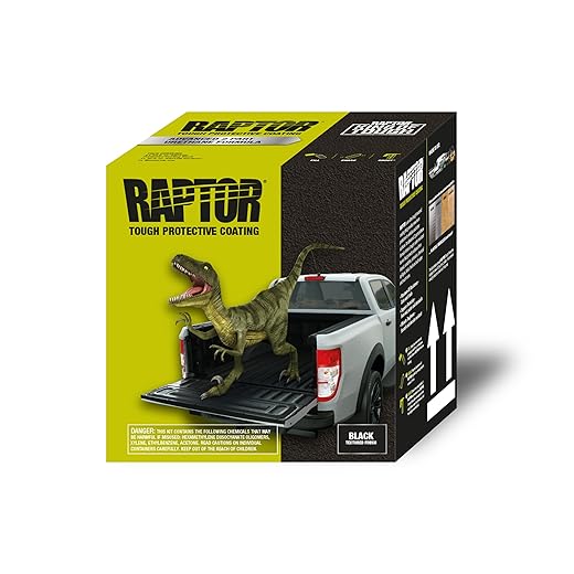 Raptor 820 products RAPTOR Black Spray Truck Bed Liner Kit - 1 Gallon kit