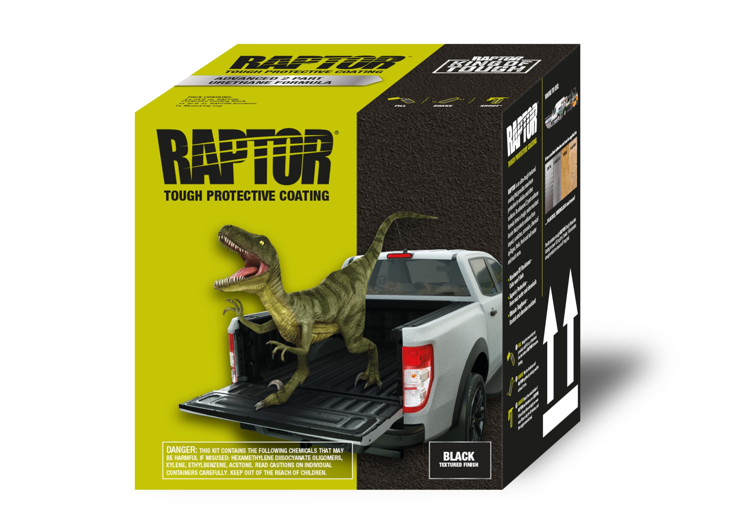 RAPTOR Black Truck Bed Liner Kit - 1 US Gallon Kit 2.6 VOC