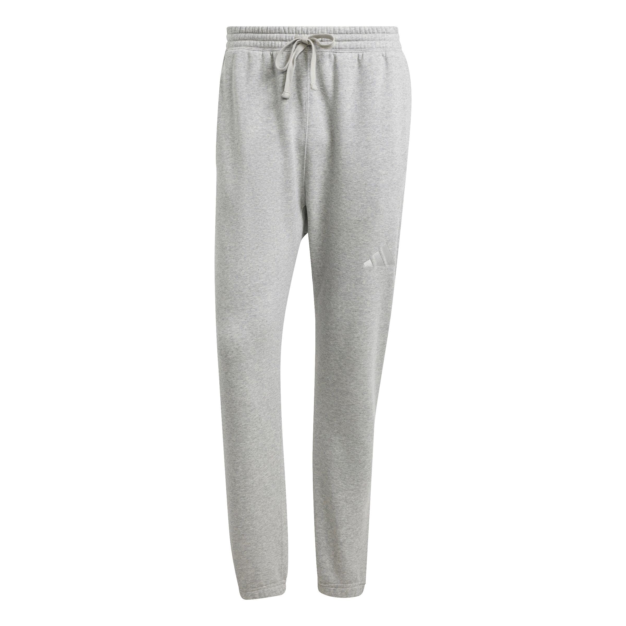 adidas Men's All SZN Fleece Regular Tapered Pant, Medium Grey Heather, XXL